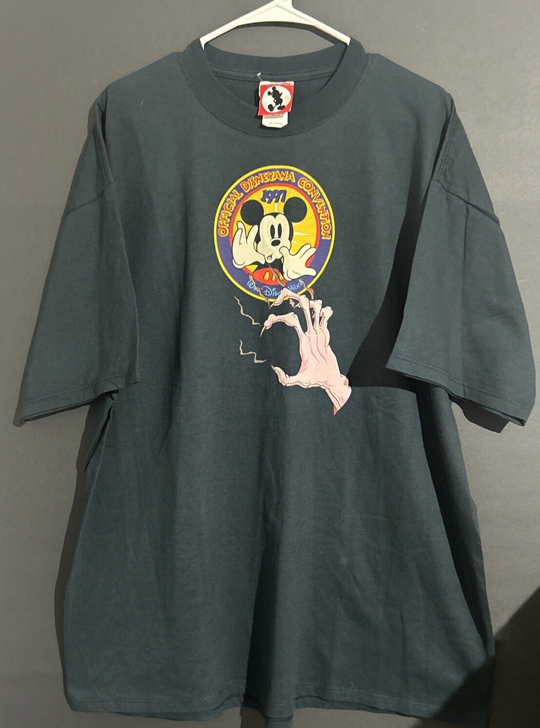 NWOT Vintage Disneyana Convention T-Shirt Disney Villians 1997 Mickey Inc XXL