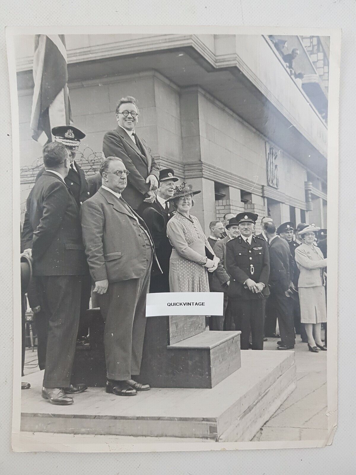 WW2 London Blitz Real Original Photograph Home Secretary NFS First Anniversary 1