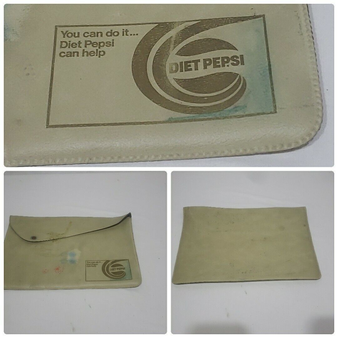 Vintage Diet Pepsi Salesmen carry bag You Can Do It Diet Pepsi Can Help