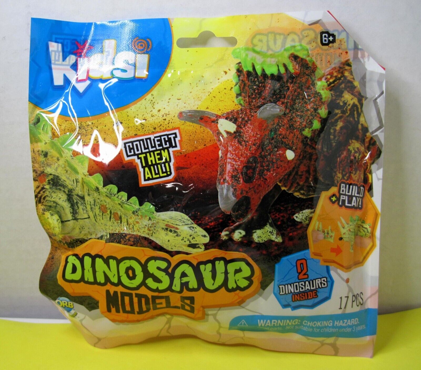 ORBtoys,  Build and Play Dinosaur Models 1/64 Scale Mystery (Blind) Package