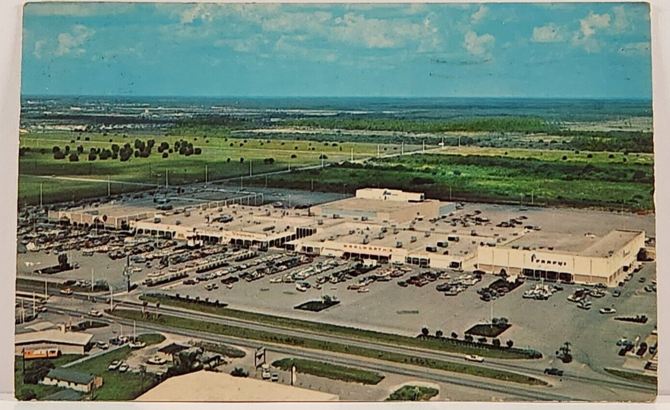 Postcard Vintage Edison Mall Shopping Center Cleveland Ave. Fort Myers, Florida