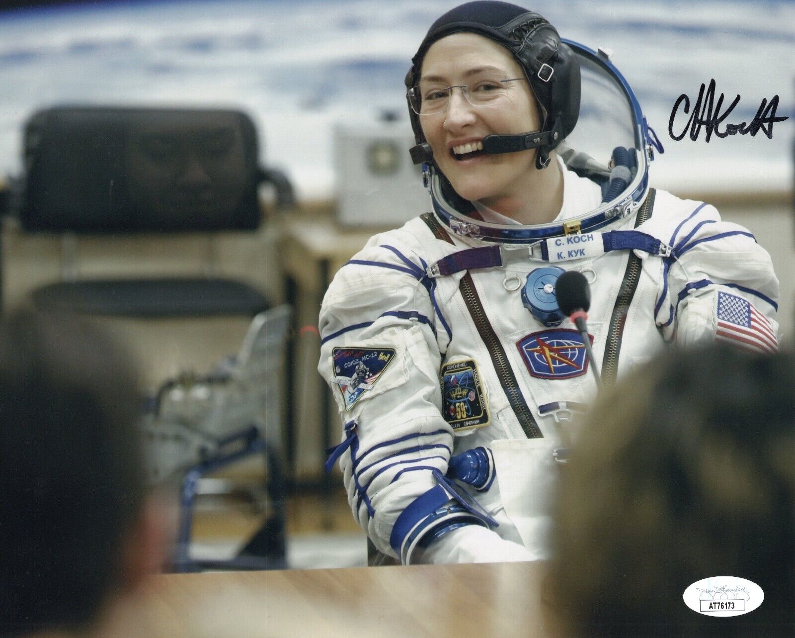 Christina Koch signed 8x10 NASA Astronaut  Artemis II  autographed    JSA COA #5