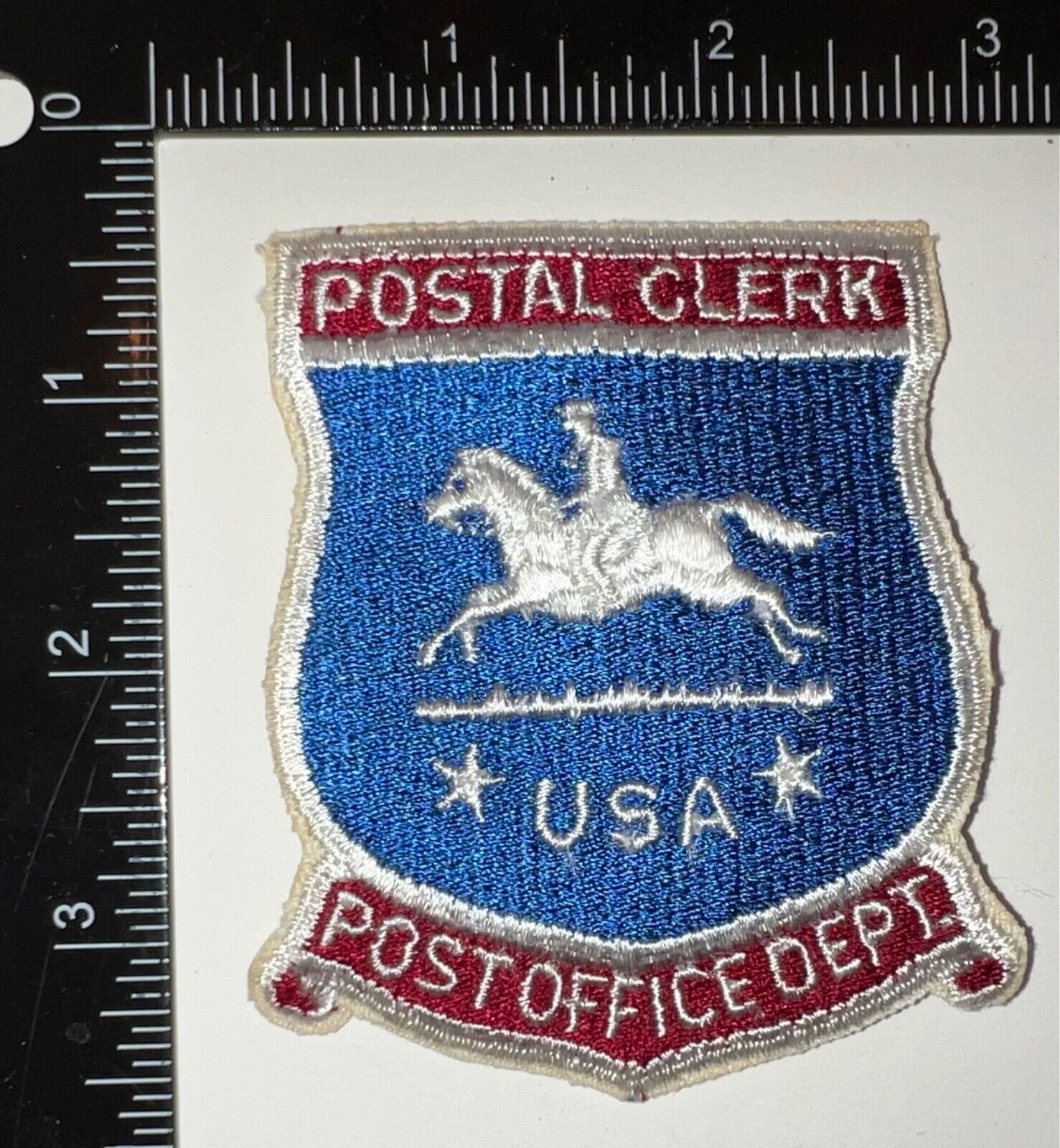 Vintage US USA Post Office Department Dept Postal Clerk Patch