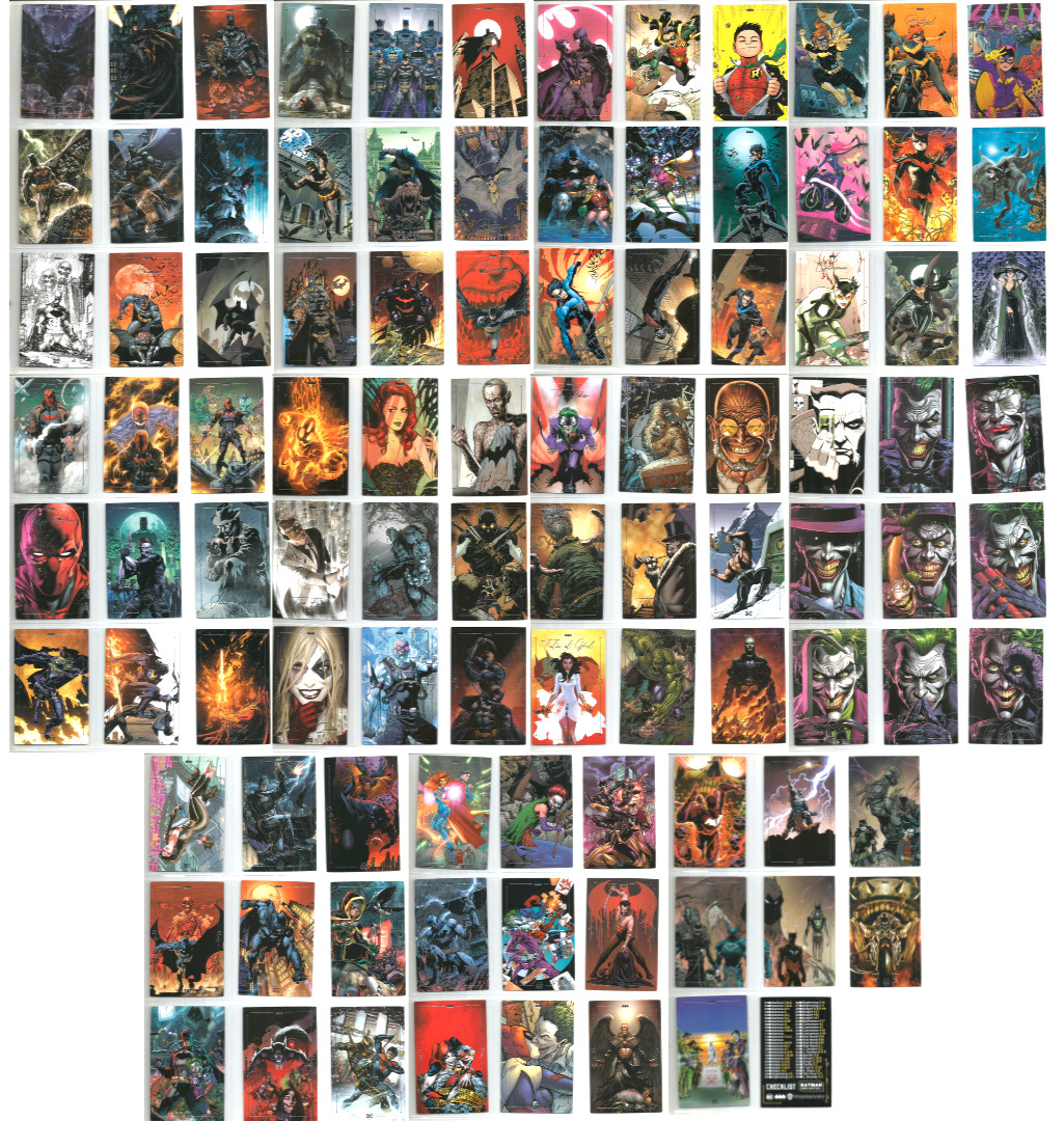 DC Comics BATMAN Basic Cards Full Set 97/97 + Checklist PERU 2022 Silver Variant
