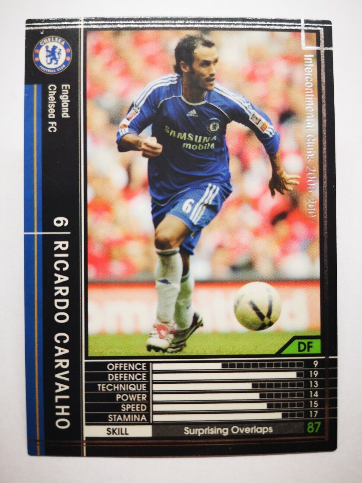 Panini 2006-07 WCCF IC card soccer card Chelsea FC 101/384 Ricardo Carvalho
