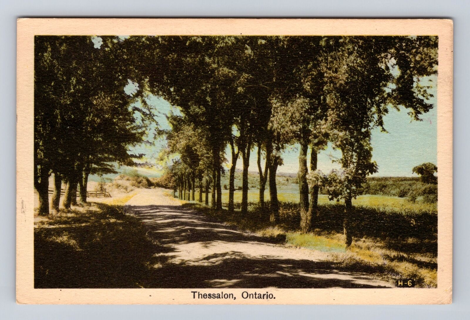 Thessalon Ontario- Canada, Scenic View Of Road, Antique, Vintage Postcard