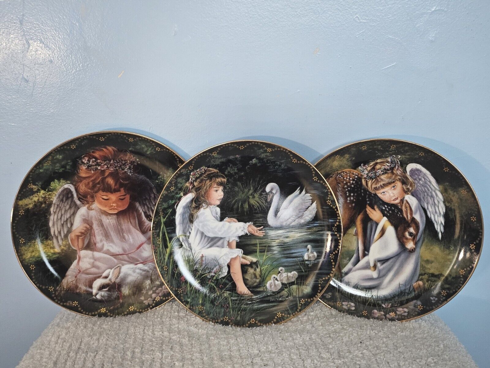 Heaven\'s Little Sweetheart Collection by Bradford Exchange - 3 Porcelain Plates