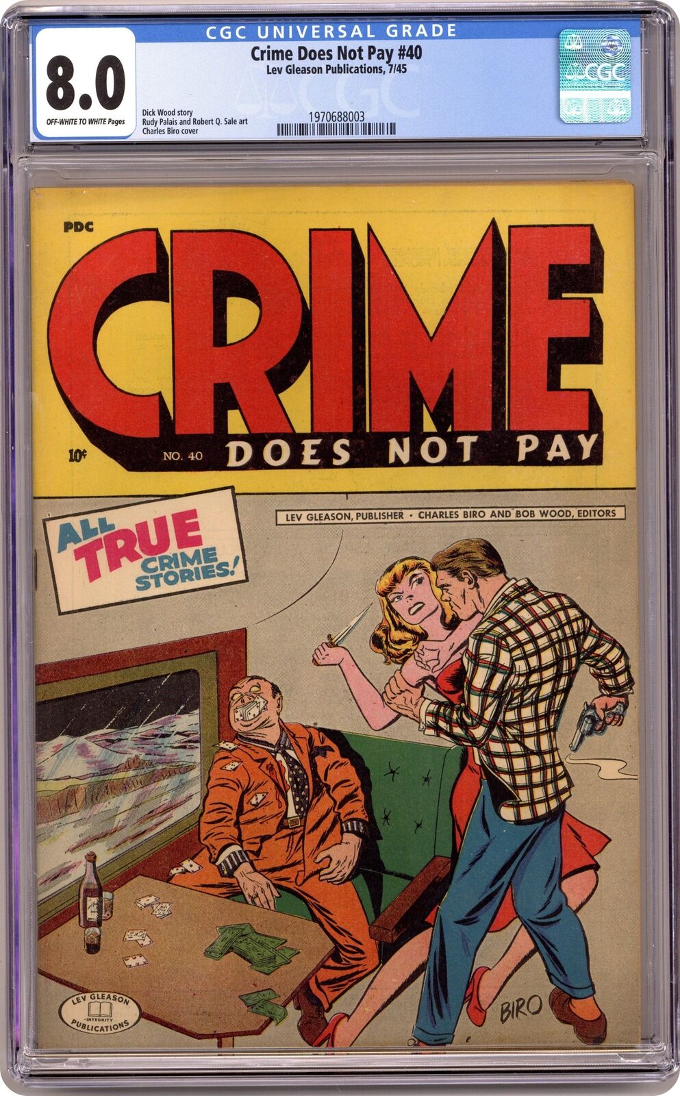 Crime Does Not Pay #40 CGC 8.0 1945 1970688003