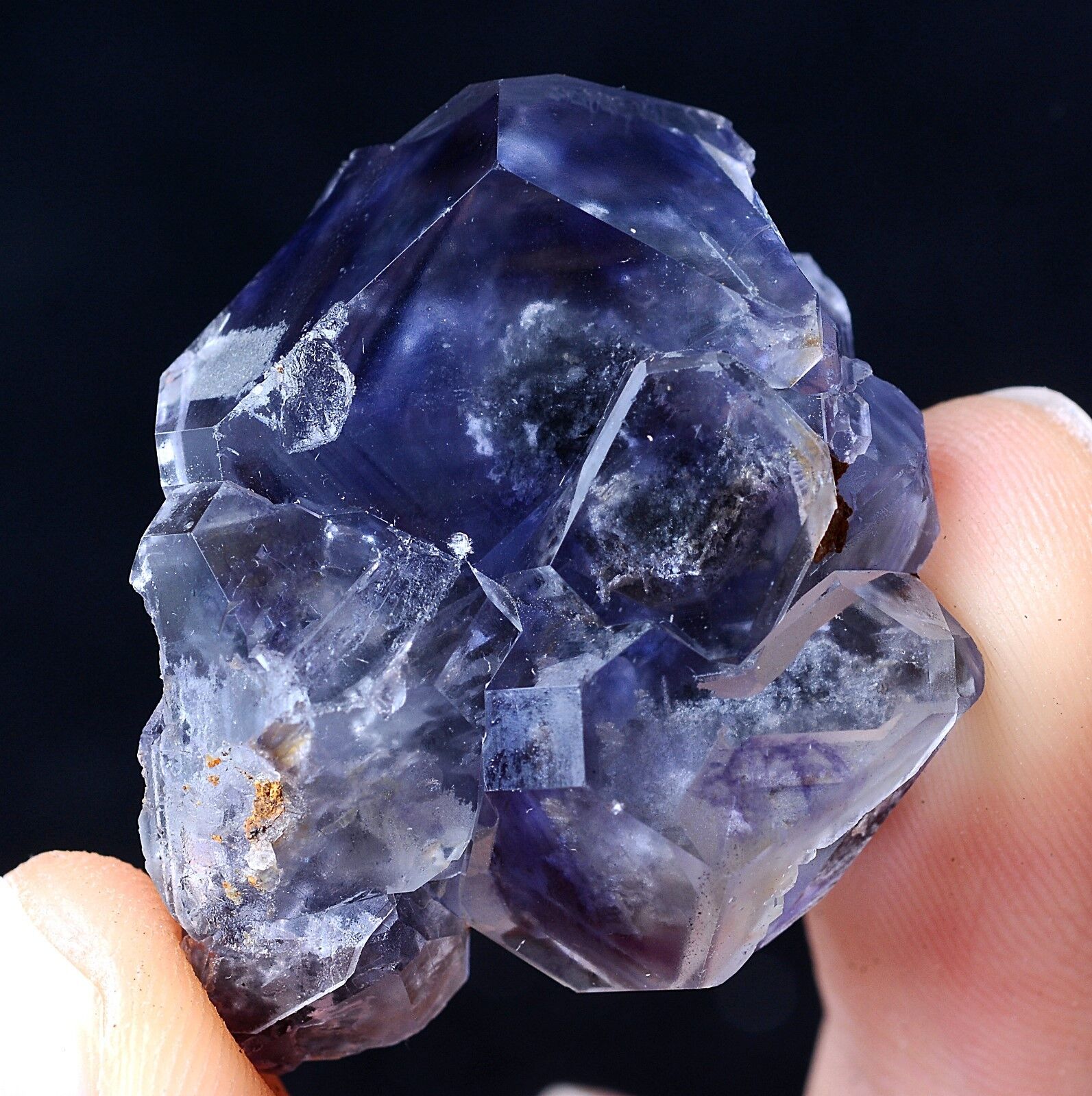 China / Newly DISCOVERED RARE PURPLE FLUORITE CRYSTAL MINERAL SPECIMEN   22.35g