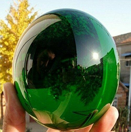 40MM  Natural Green Obsidian Sphere Large Crystal Ball Healing Stone