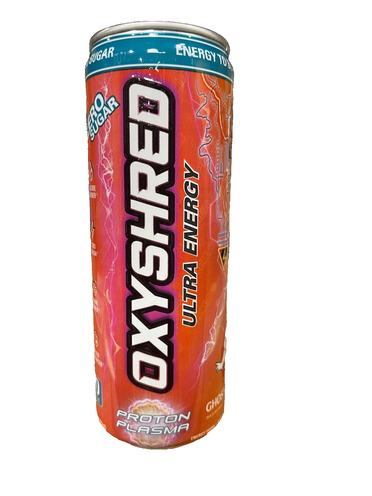 NEW EHPLABS X OXYSHRED GHOSTBUSTERS PROTON PLASMA ENERGY DRINK 1 12 FLOZ CAN