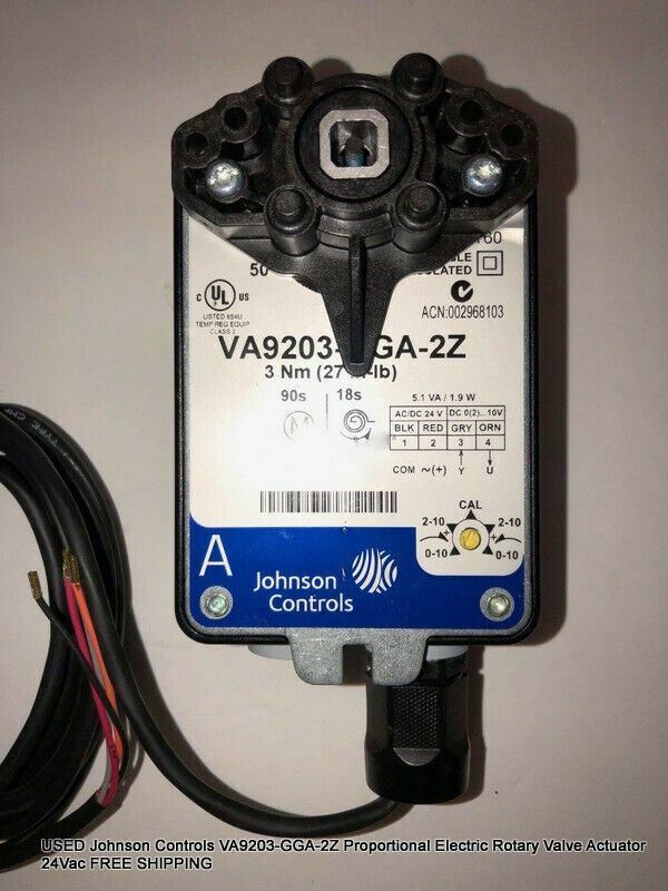 NEW Johnson Controls VA9203-GGA-2Z Proportional Electric Rotary Valve Actuator