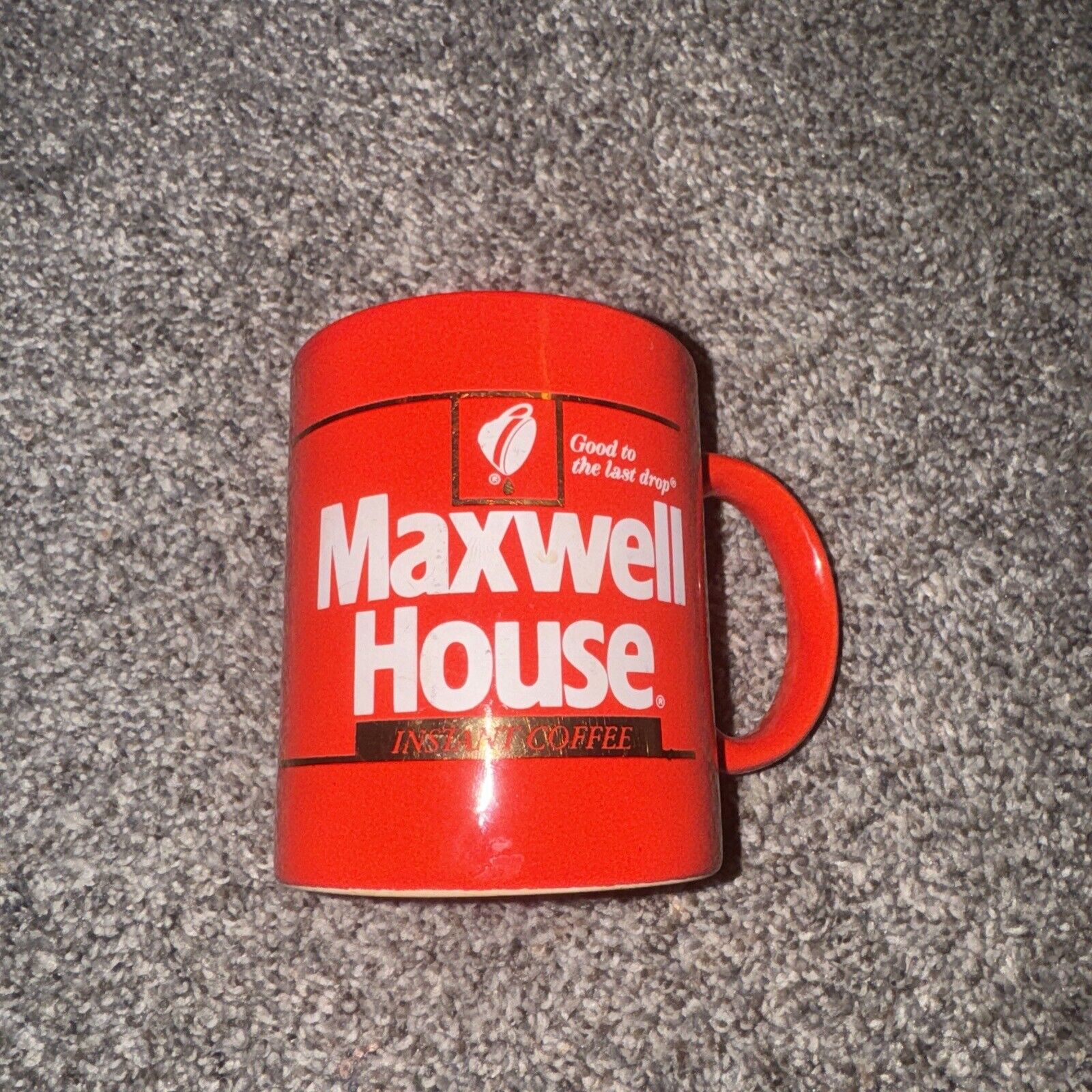 Awesome 1980\'s Retro Vintage Maxwell House Red Coffee Cup Mug Life 