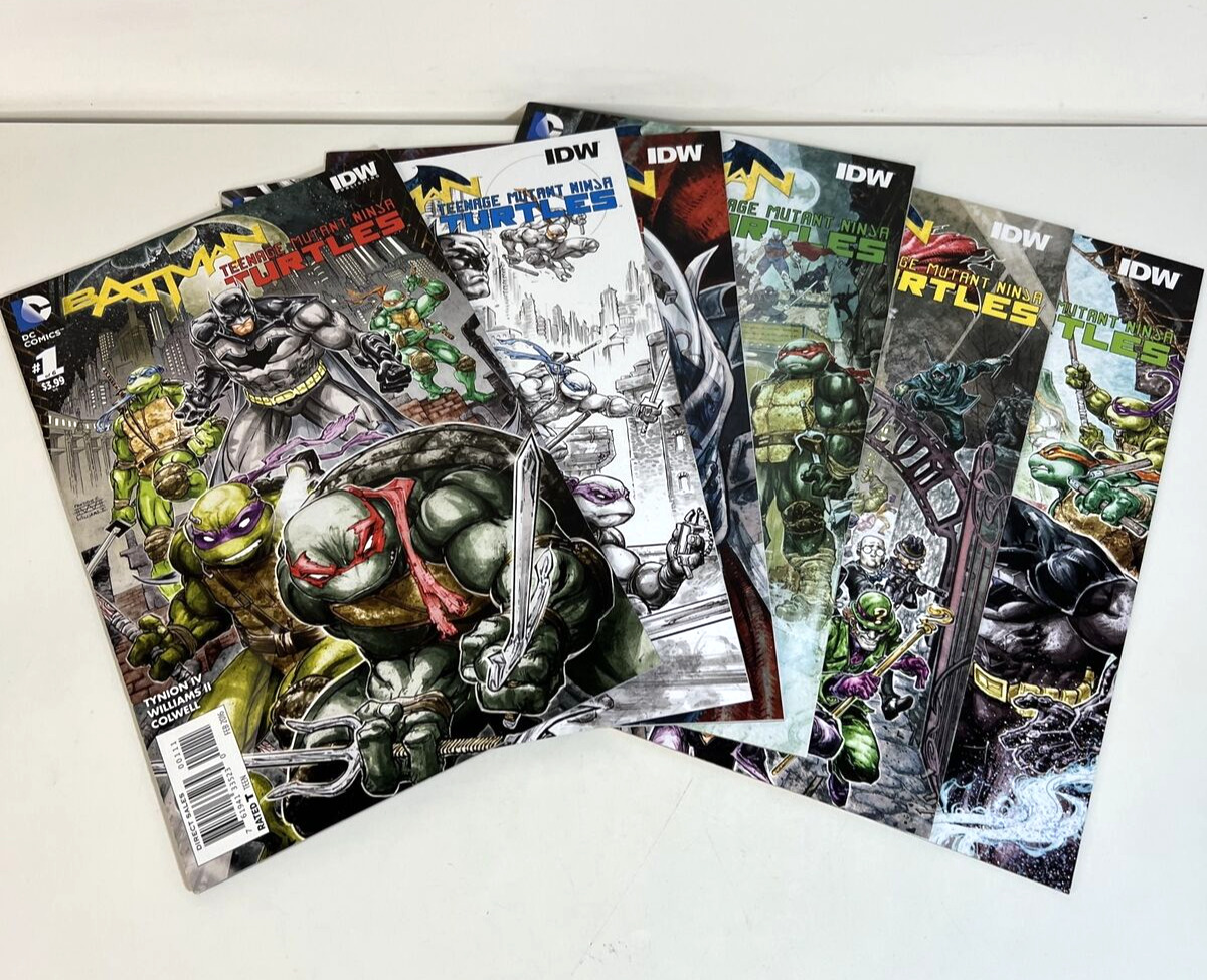 DC Comics Batman Teenage Mutant Ninja Turtles #1-#6 Variant Covers Complete set