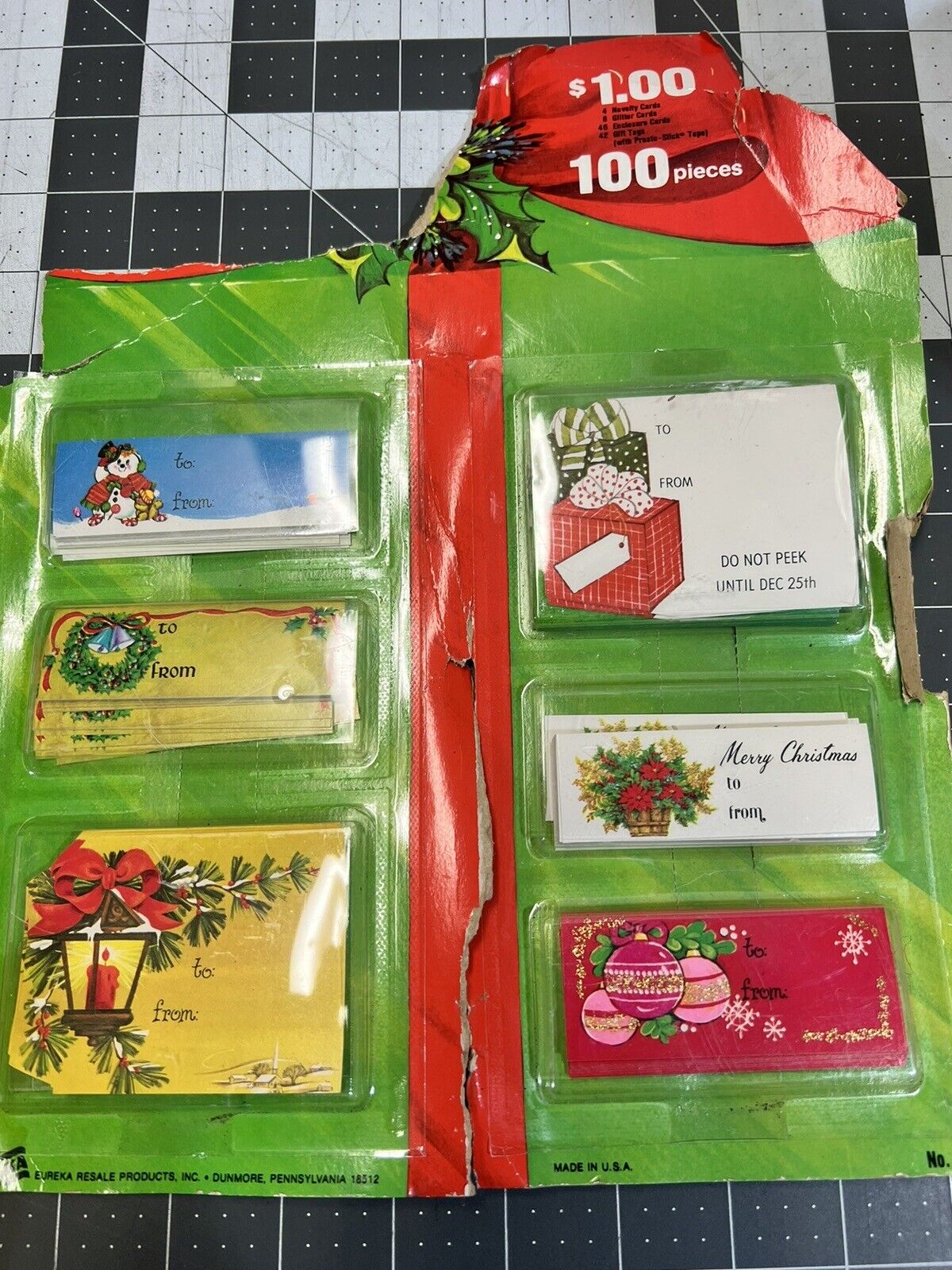NOS vintage Christmas gift tags