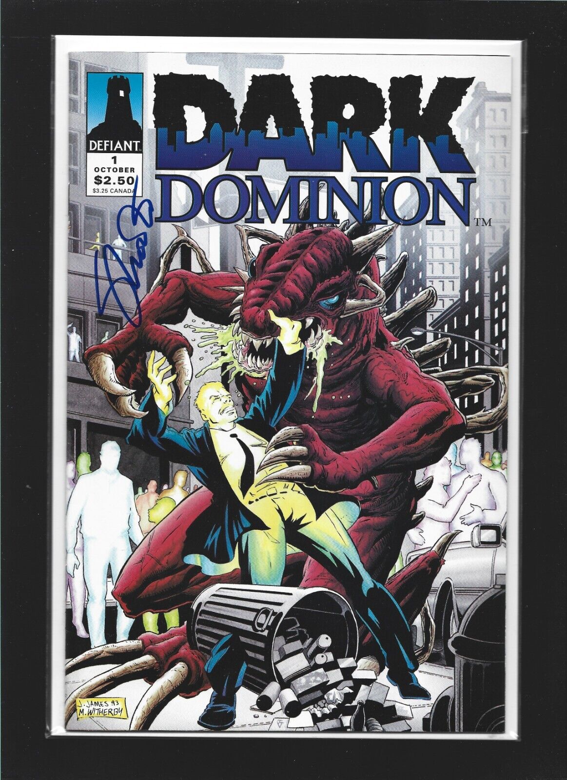 Dark Dominion #1 signed by Jim Shooter / Defiant Comics