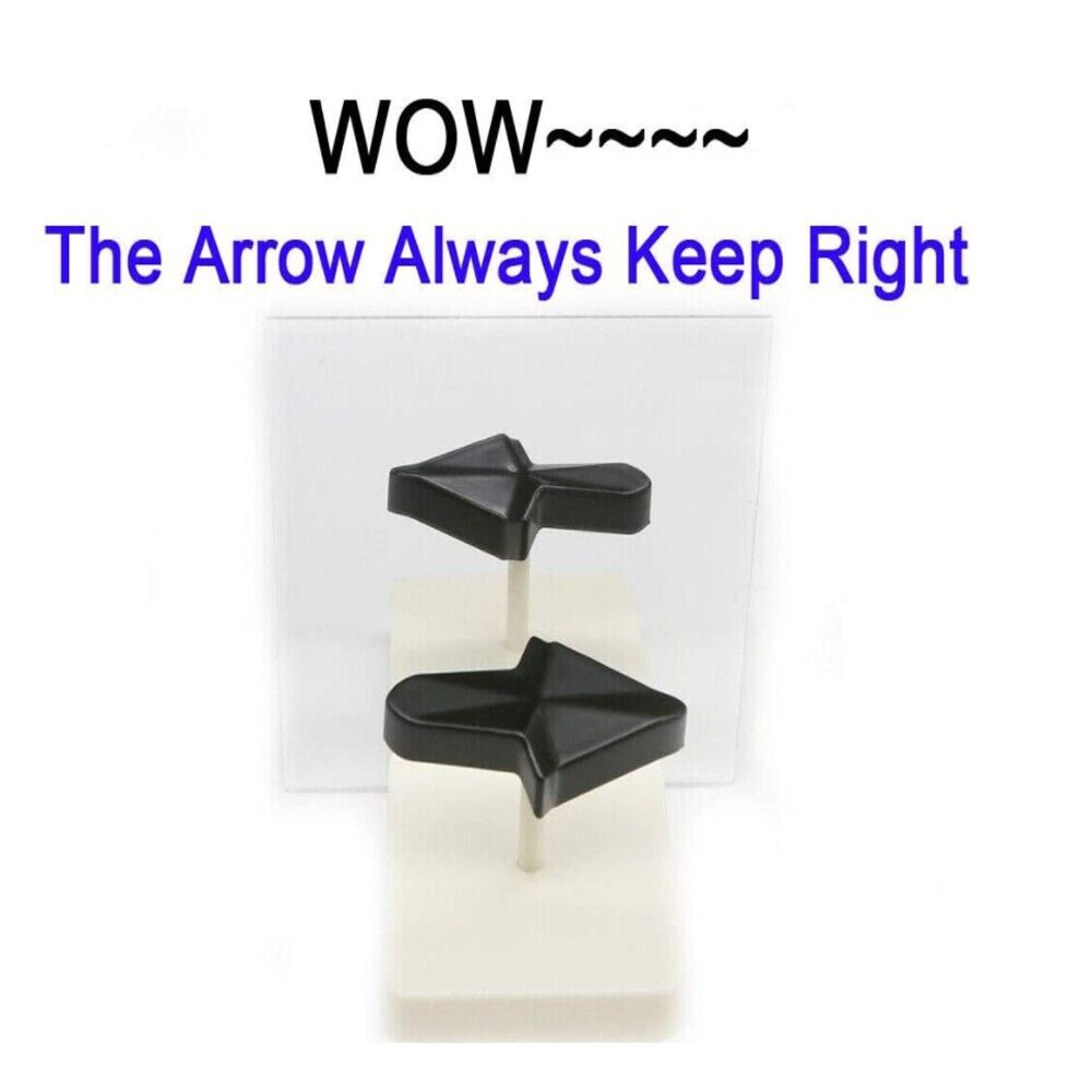 ARROW ALWAYS POINTS RIGHT + MIRROR BLACK PARTY GIFT MAGIC TRICK OPTICAL ILLUSION