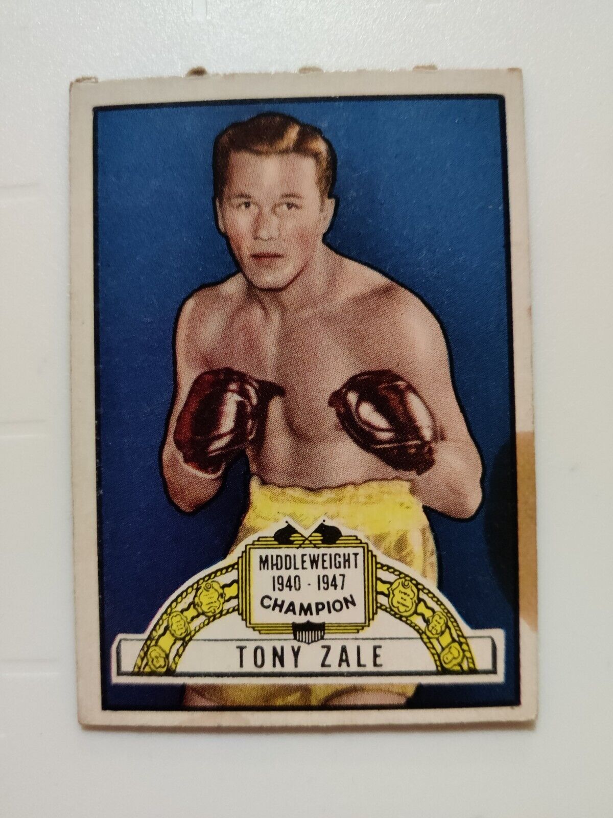 1951 TOPPS RINGSIDE  -  TONY ZALE #30 -  UNGRADED