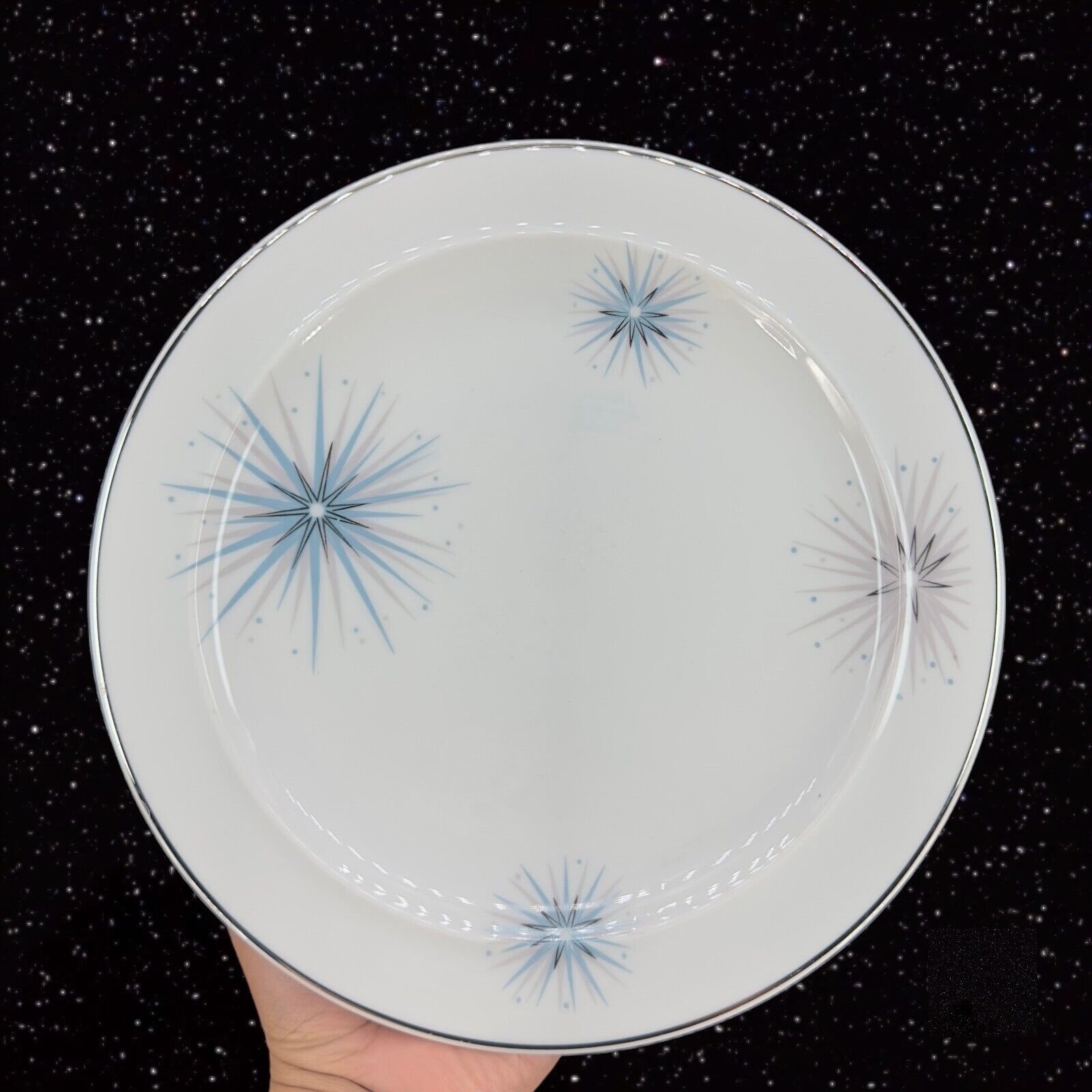Vintage Easterling Ceramic Plate Dish Star Porcelain Mid Century Single Plate