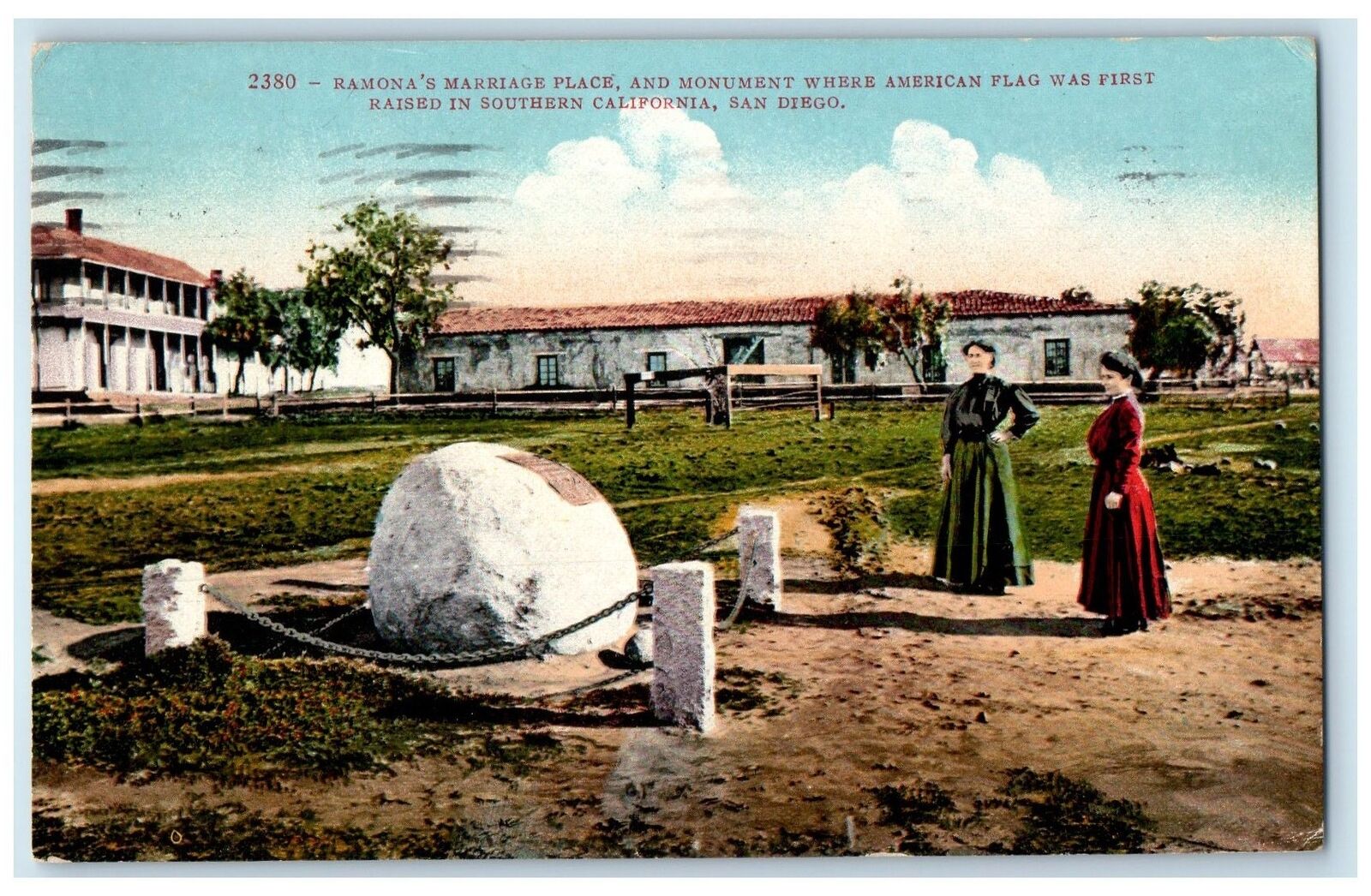 1910 Ramona's Marriage Place And Monument Scene San Diego California CA Postcard
