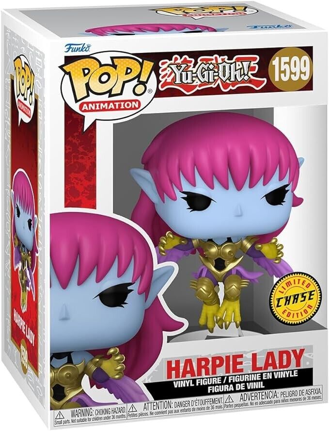 Funko Pop Yu-Gi-Oh Harpie Lady #1599 (Chase Chance) w/ Protector *PREORDER