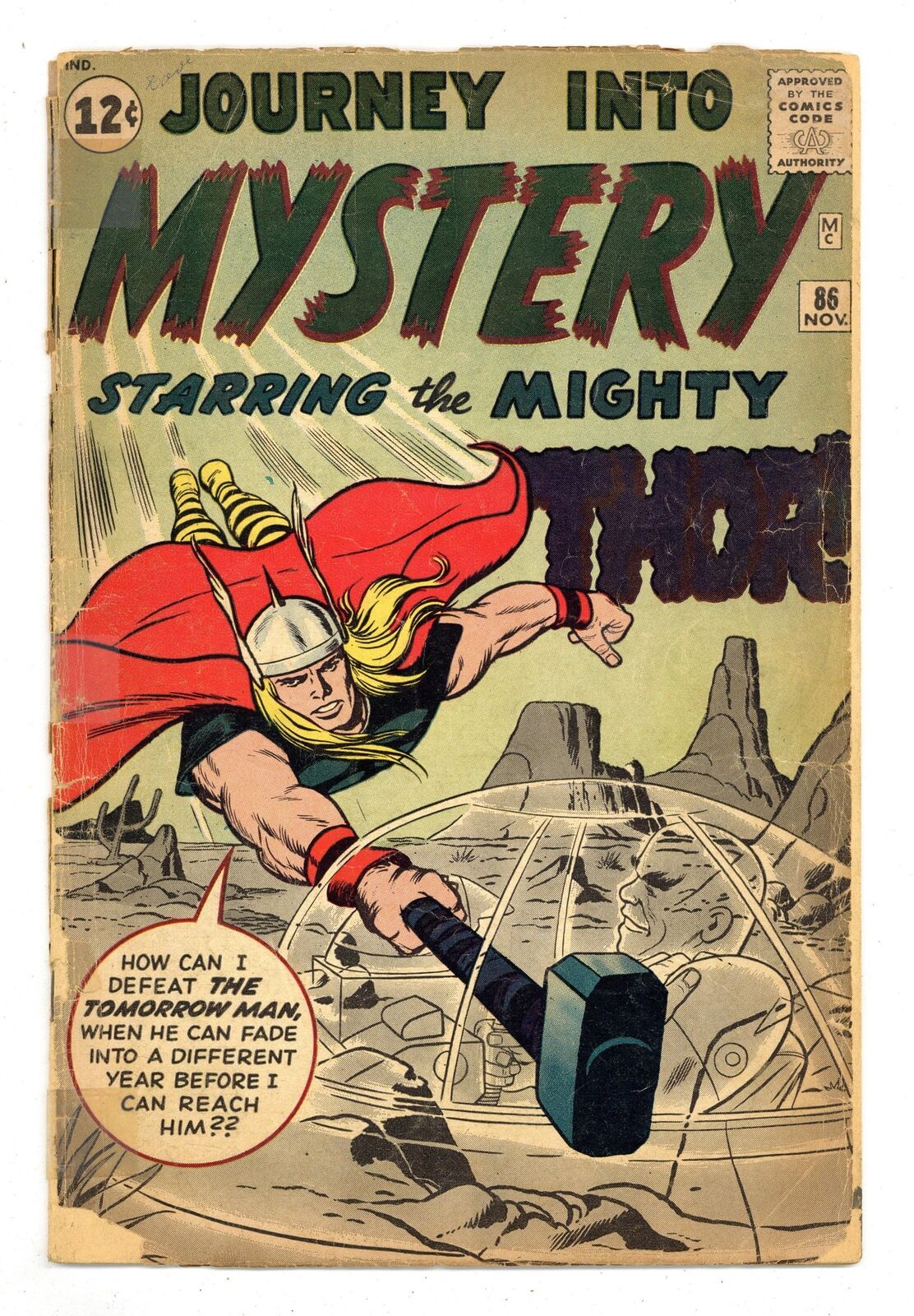 Thor Journey Into Mystery #86 PR 0.5 1962 1st full app. Odin
