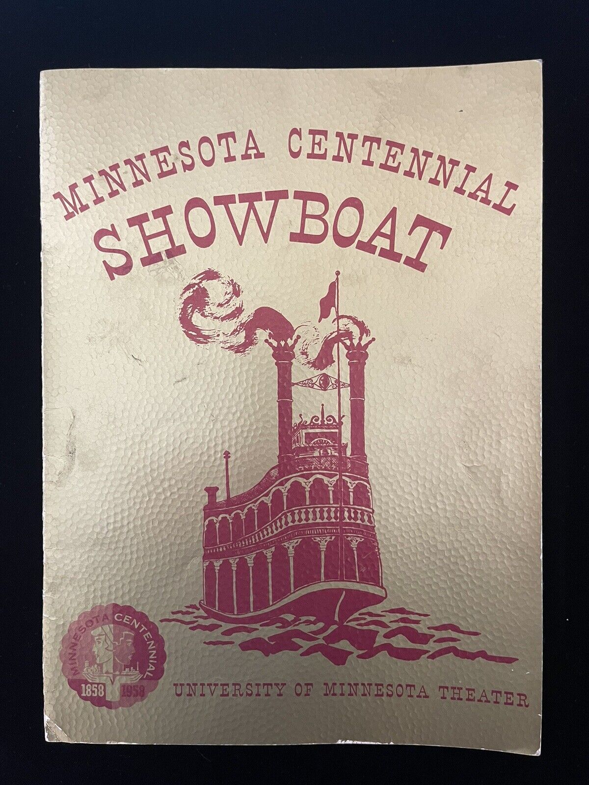 1958 Minnesota Centennial Showboat University Of Minnesota Theater Program
