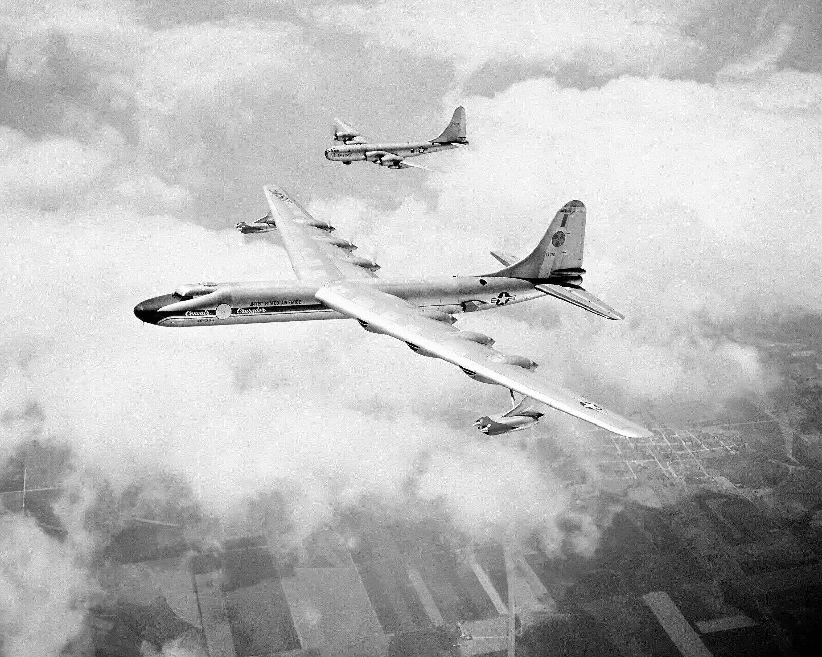 NB-36H Peacemaker Bomber Photograph Nuclear Reactor Test 1958 8X10 Photo Print