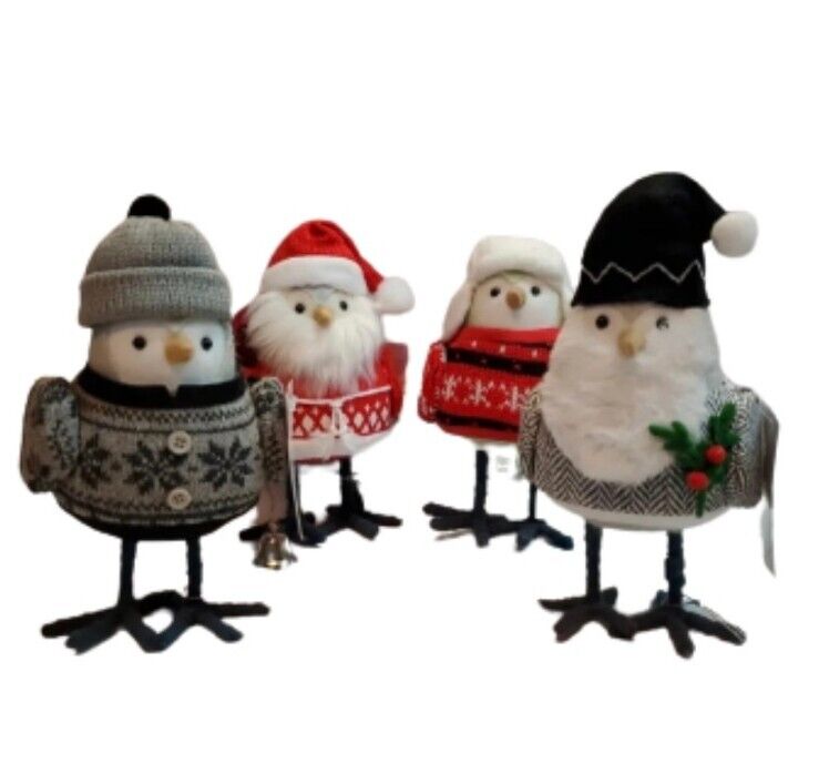 4 Target Wondershop Holiday 2022 Christmas Fabric Birds Featherly Friends