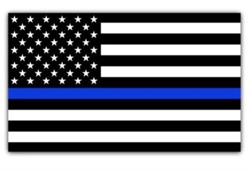 Police Blue Lives Matter American Flag Car magnet 6\