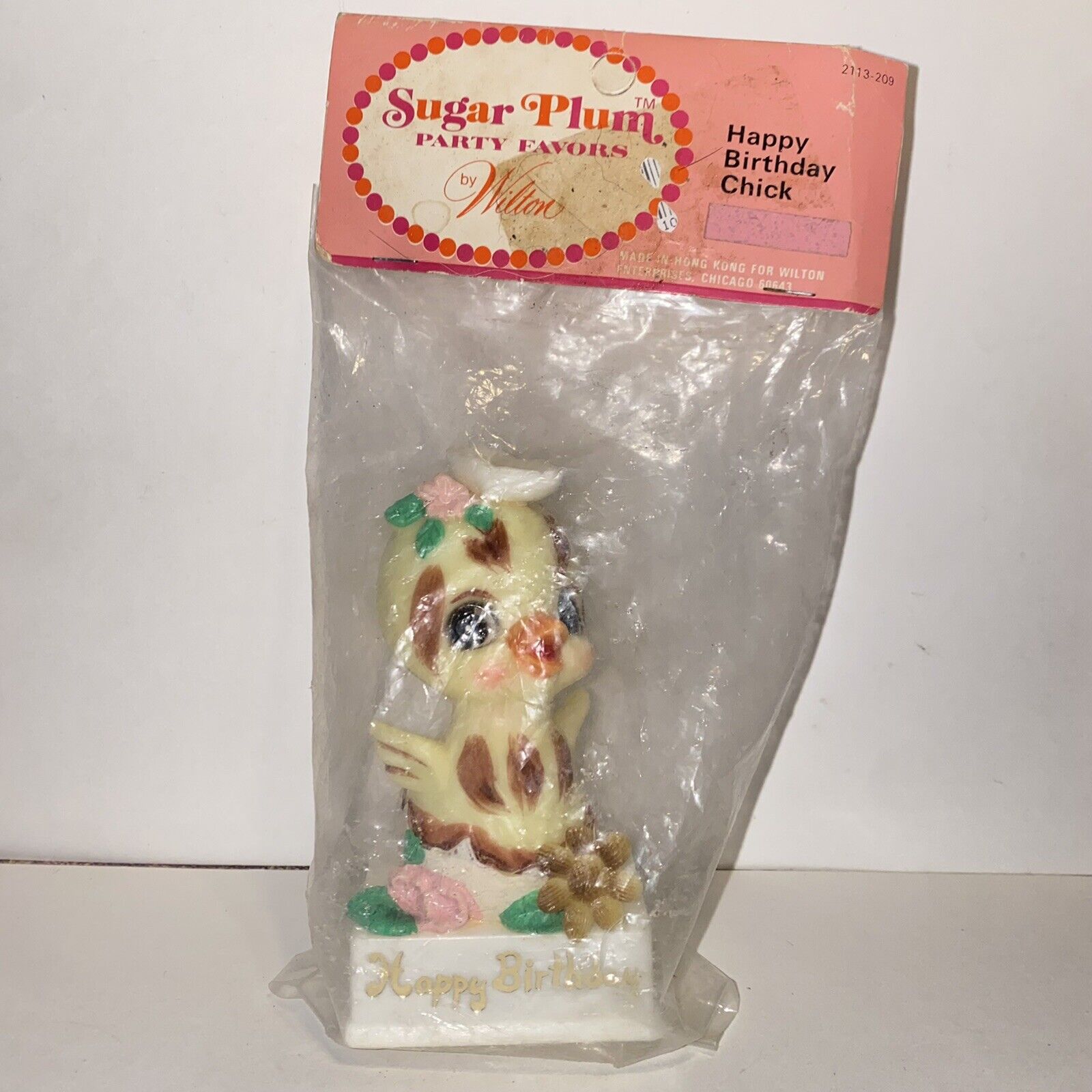 Vintage Sugar Plum Party Favors by Wilton Happy Birthday Chick Cake Topper