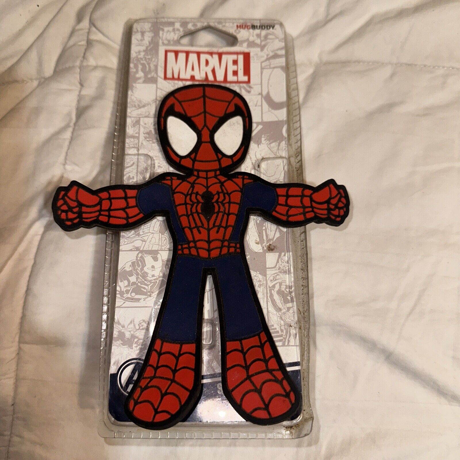 Marvel Hug Buddy Cell Phone Car Holder Spider Man Vent Clip 
