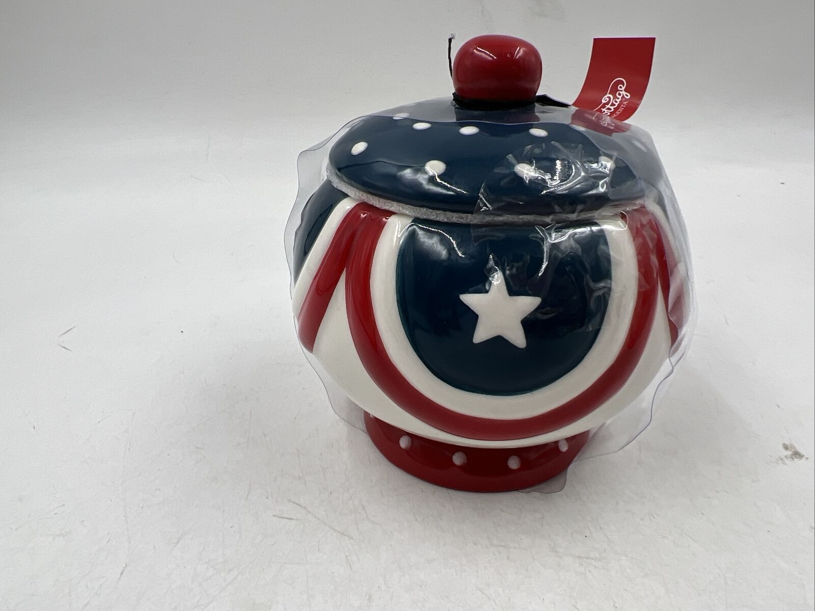 Johanna Parker Ceramic 3x5in Patriotic Jar BB01B39017