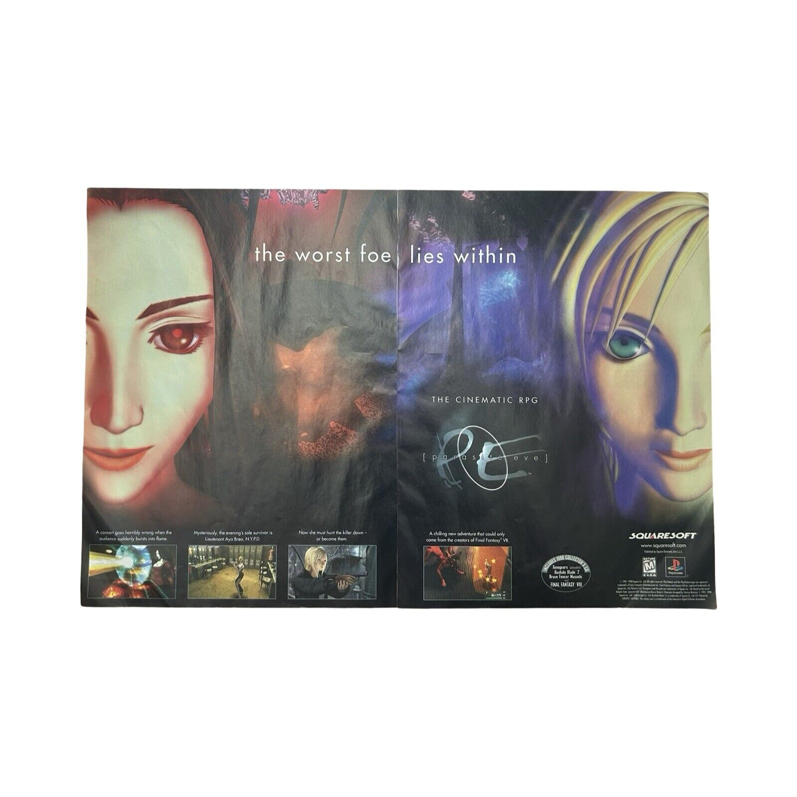 Parasite Eve - Magazine Ad Print Poster - Survival Horror Playstation PS1