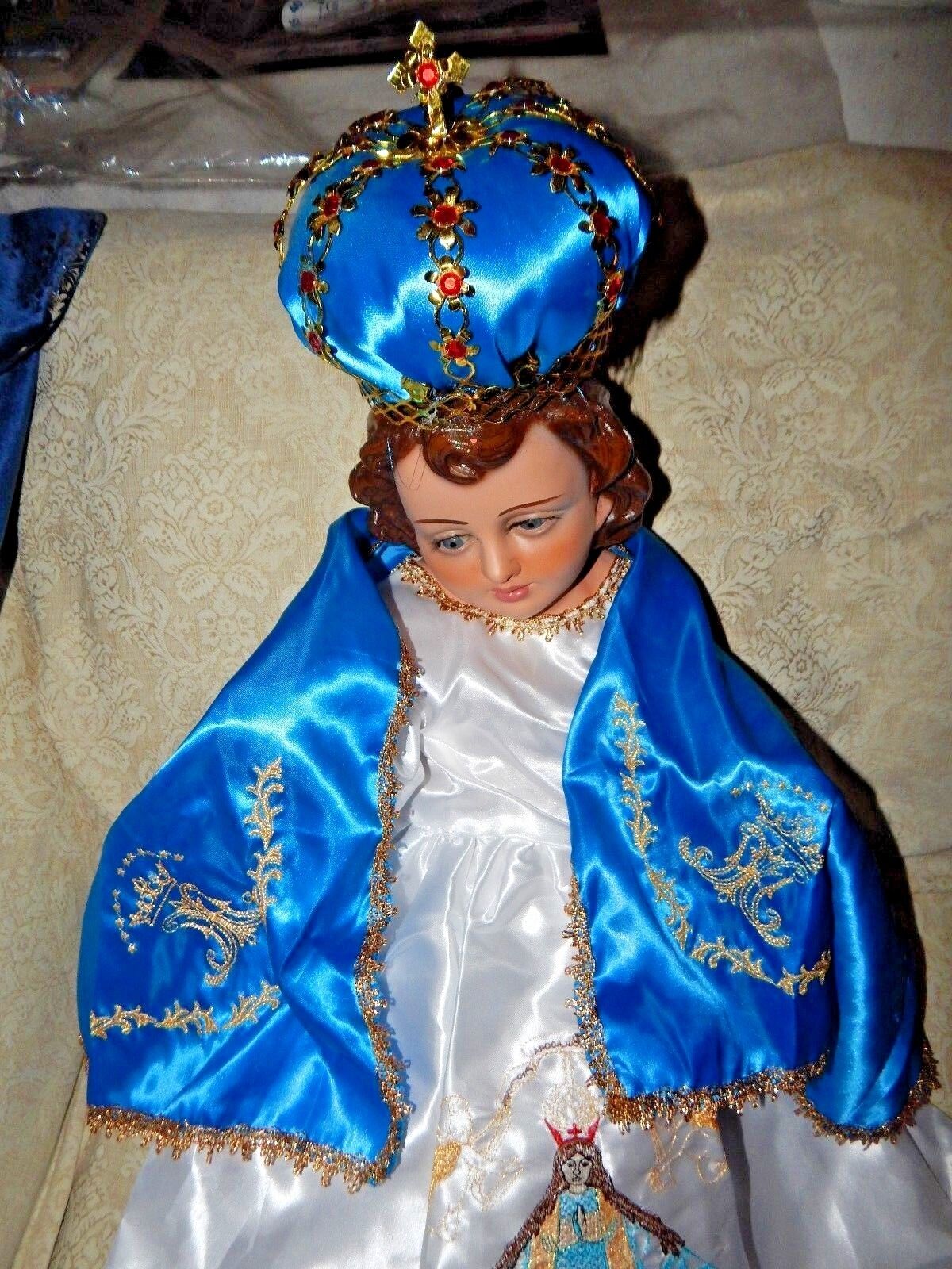 la Inmaculada vestido para Nino Dios baby Jesus Clothes set Medida #45 cms SALE