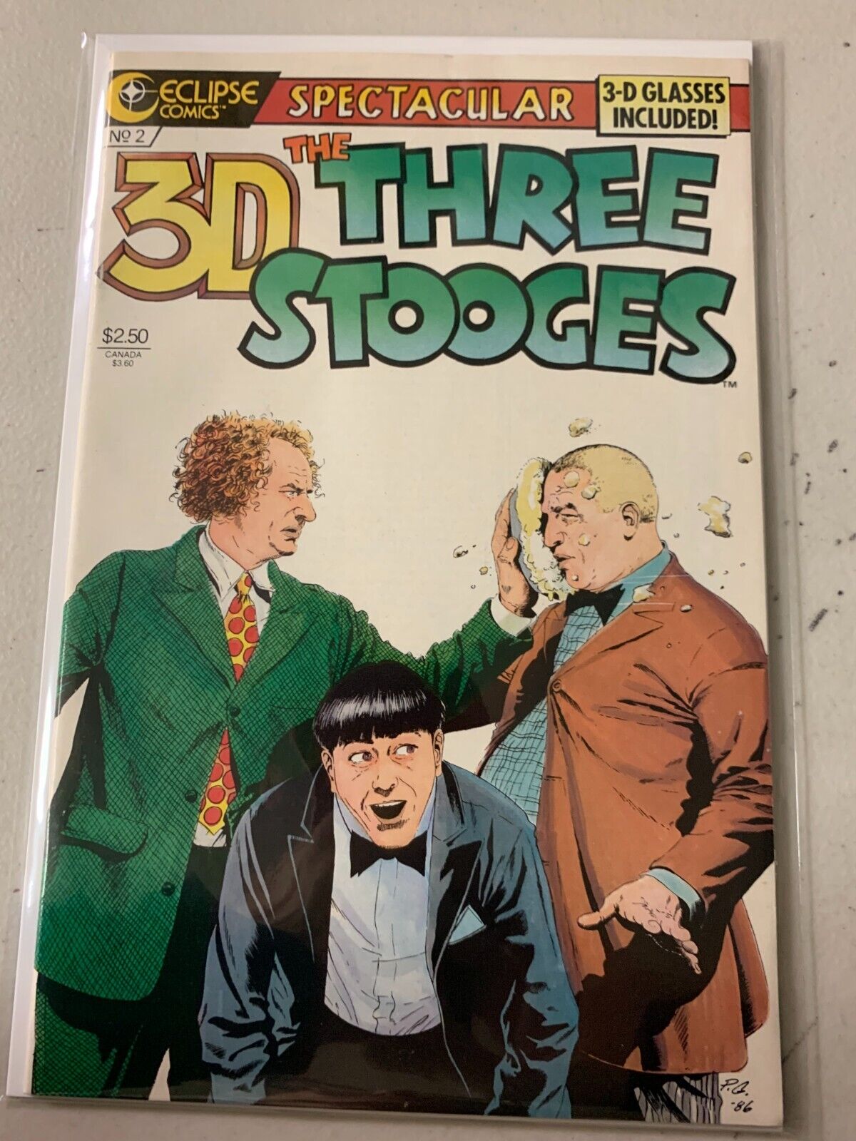 3-D Three Stooges #2 direct 7.0 (1986)
