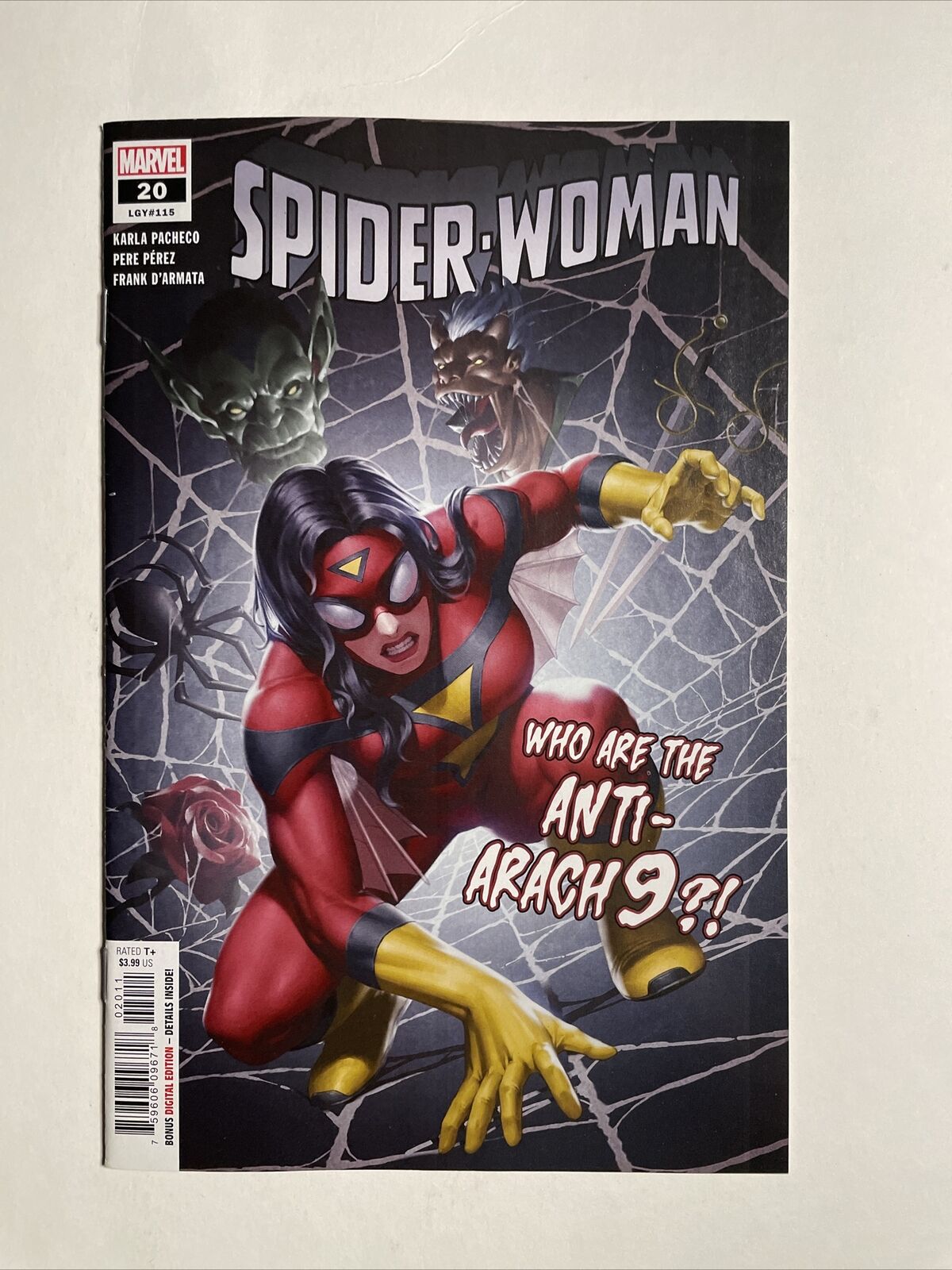Spider-Woman #20 (2022) 9.4 NM Marvel High Grade Comic Cover A Yoon