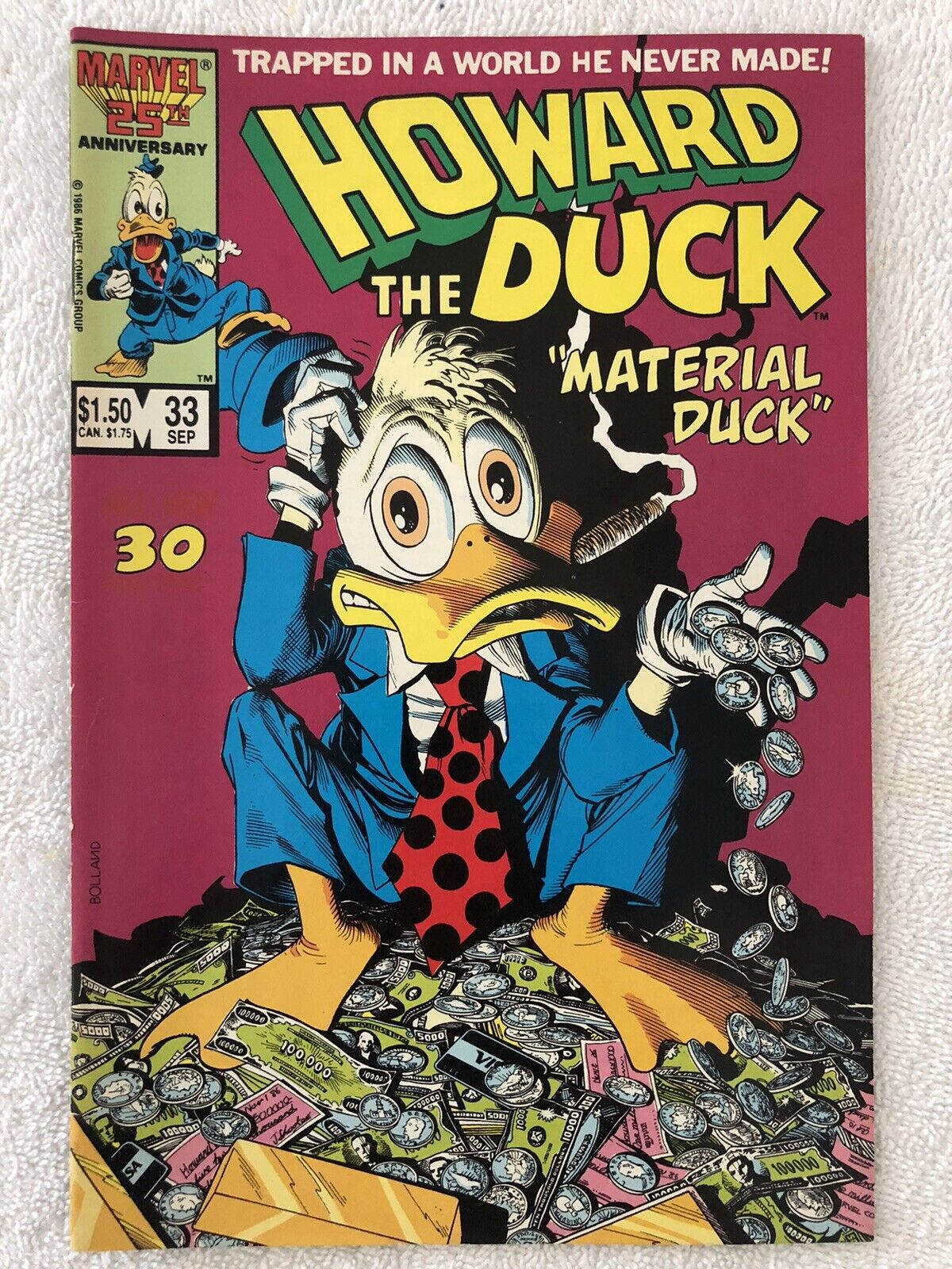 Howard The Duck 33. Rare Cover error. No “All New” and “Page Epic” listed. RARE