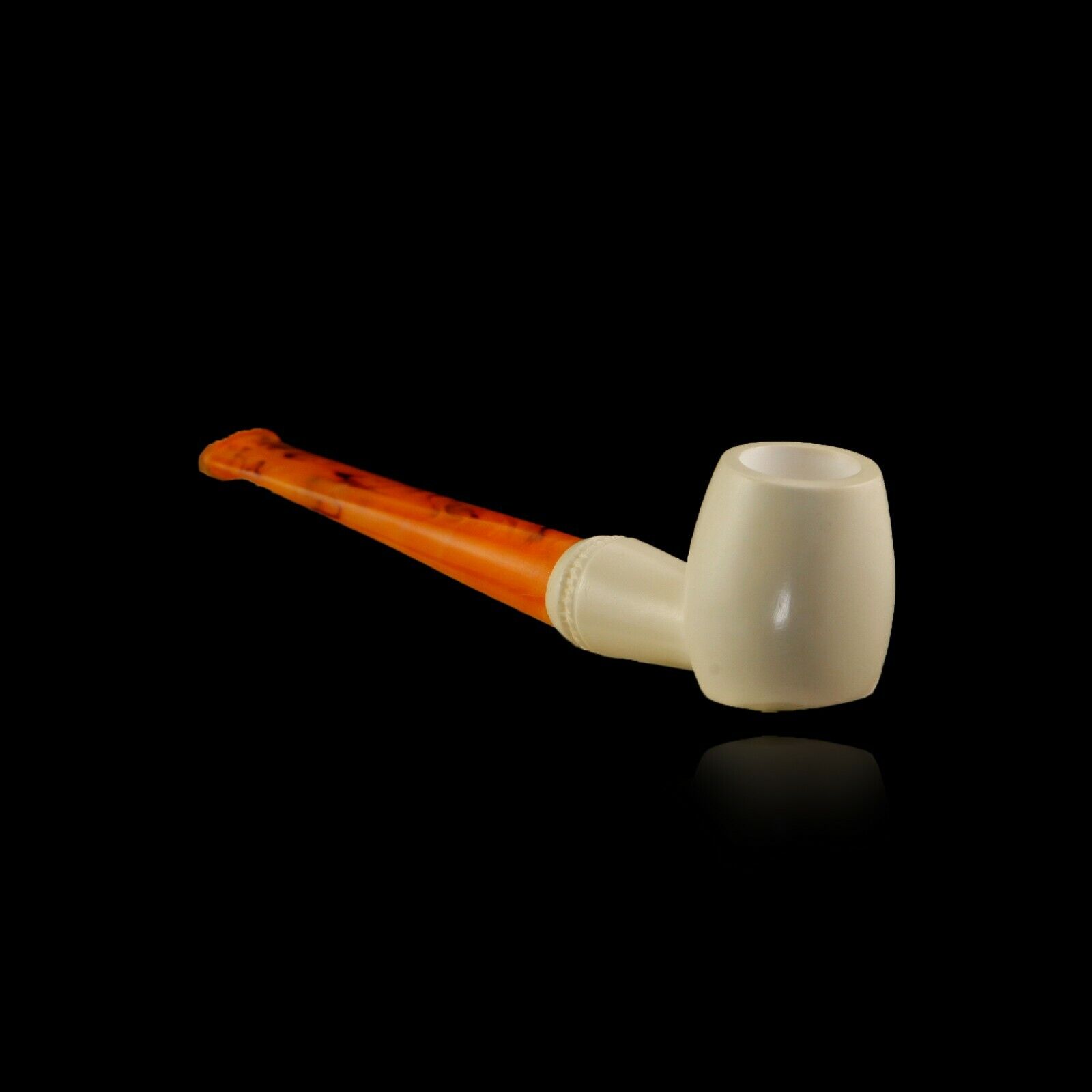 Block Meerschaum Pipe classic hand carved smoking tobacco pfeife 海泡石 with case