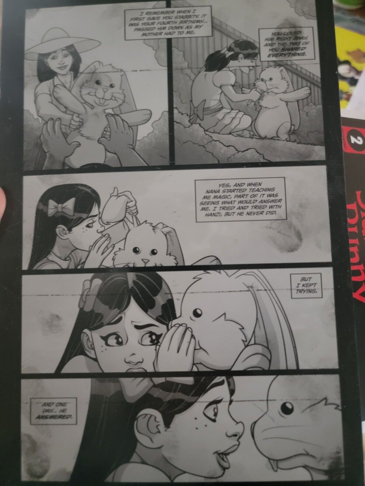 Scout Comics Pressworks Stabbity Bunny TPB Volume 2 Printer Plate Page 5 Black