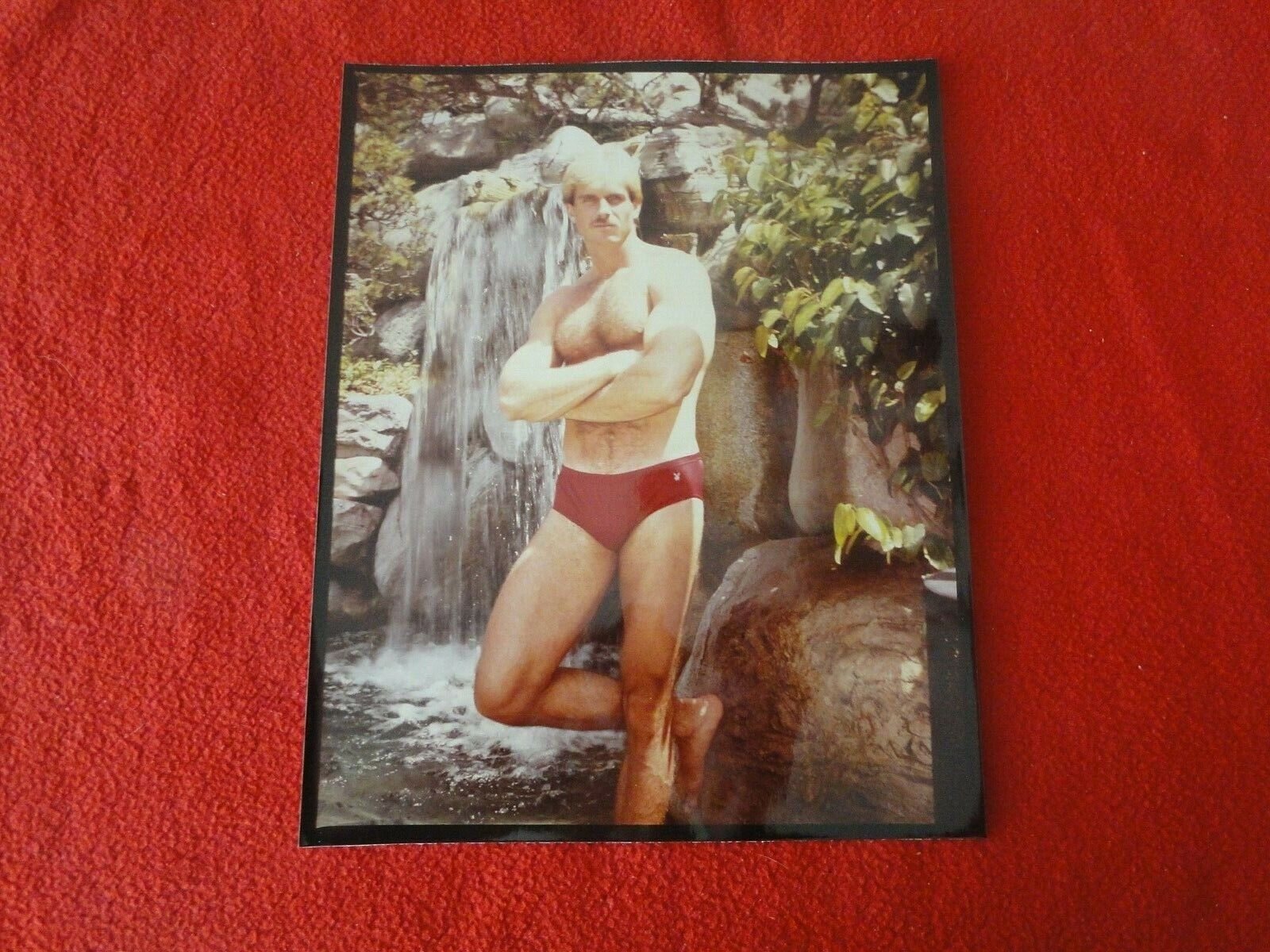 Vintage 18 Y.O. + Gay Interest Fox Chippendale Hot Semi Nude Male Photo      E1e