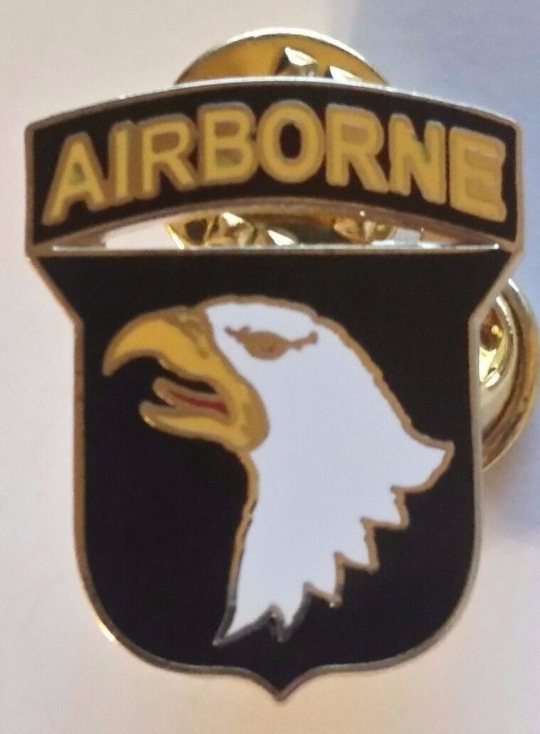 US ARMY 101st Airborne Eagle Pin 1 inch Double Post