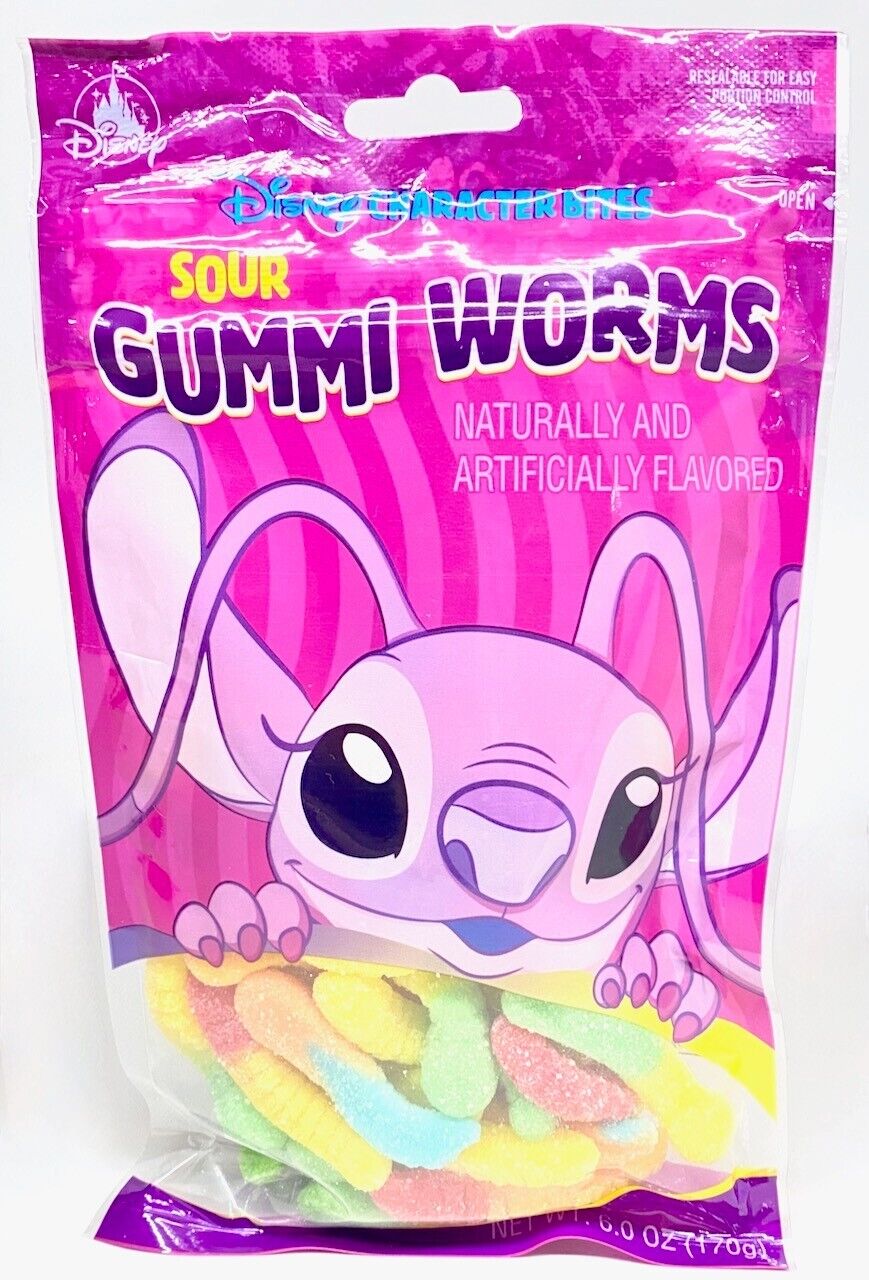 Disney Goofy Candy Company Character Bites Sour Gummi Worms 6oz Bag Exp 3/10/23