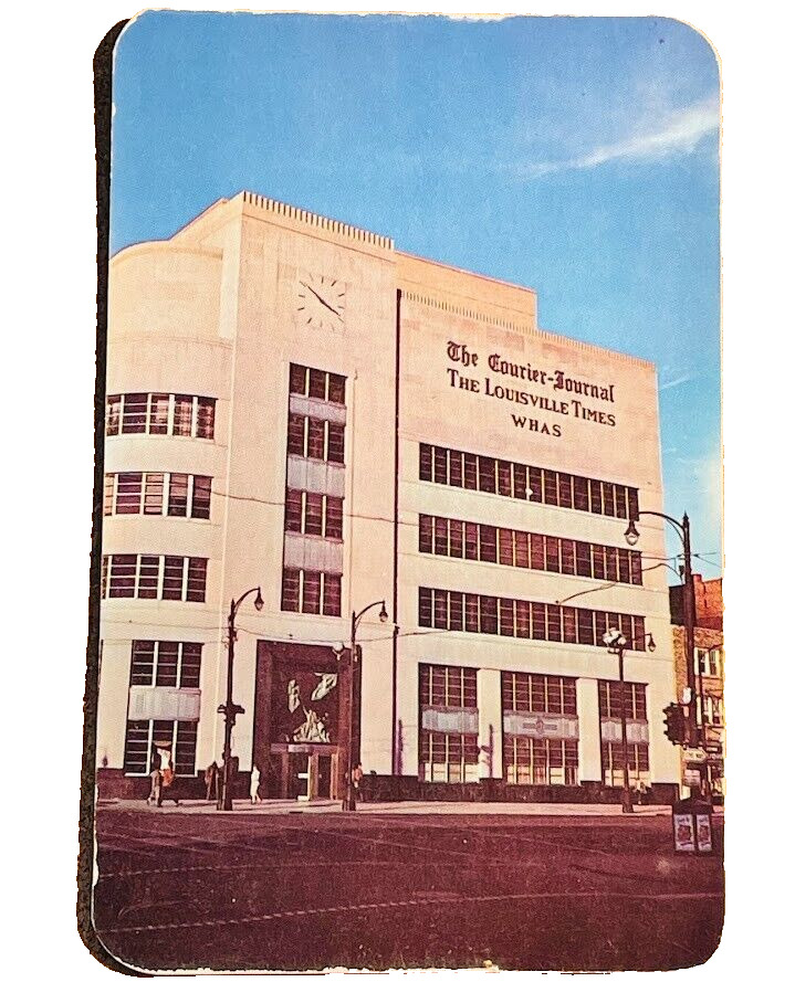 LOUISVILLE KENTUCKY The Courier Journal Newspaper WHAS Building Photo Postcard