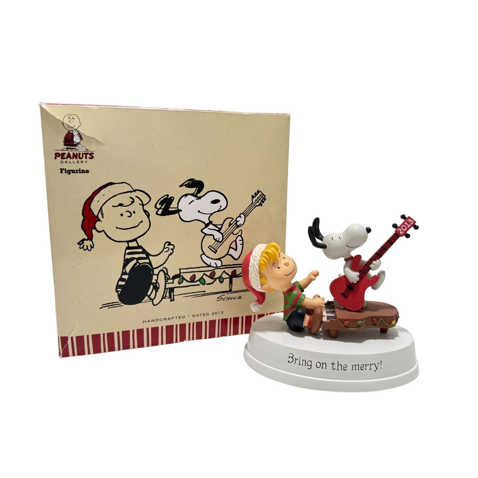 Vintage 2013 Hallmark Peanuts BRING ON THE MERRY Figurine In Box