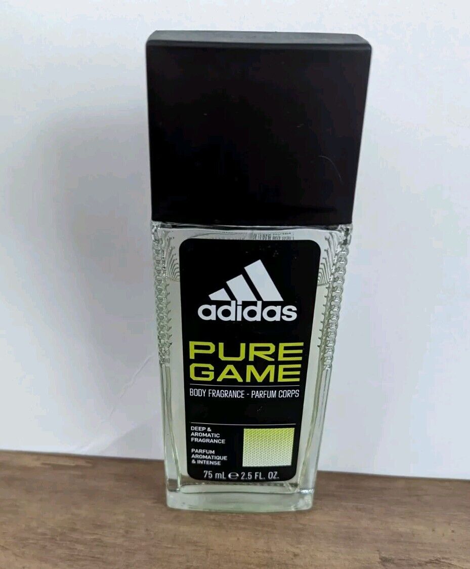 adidas PURE GAME Body Fragrance Spray for Men, 2.5 fl oz, Pre-owned