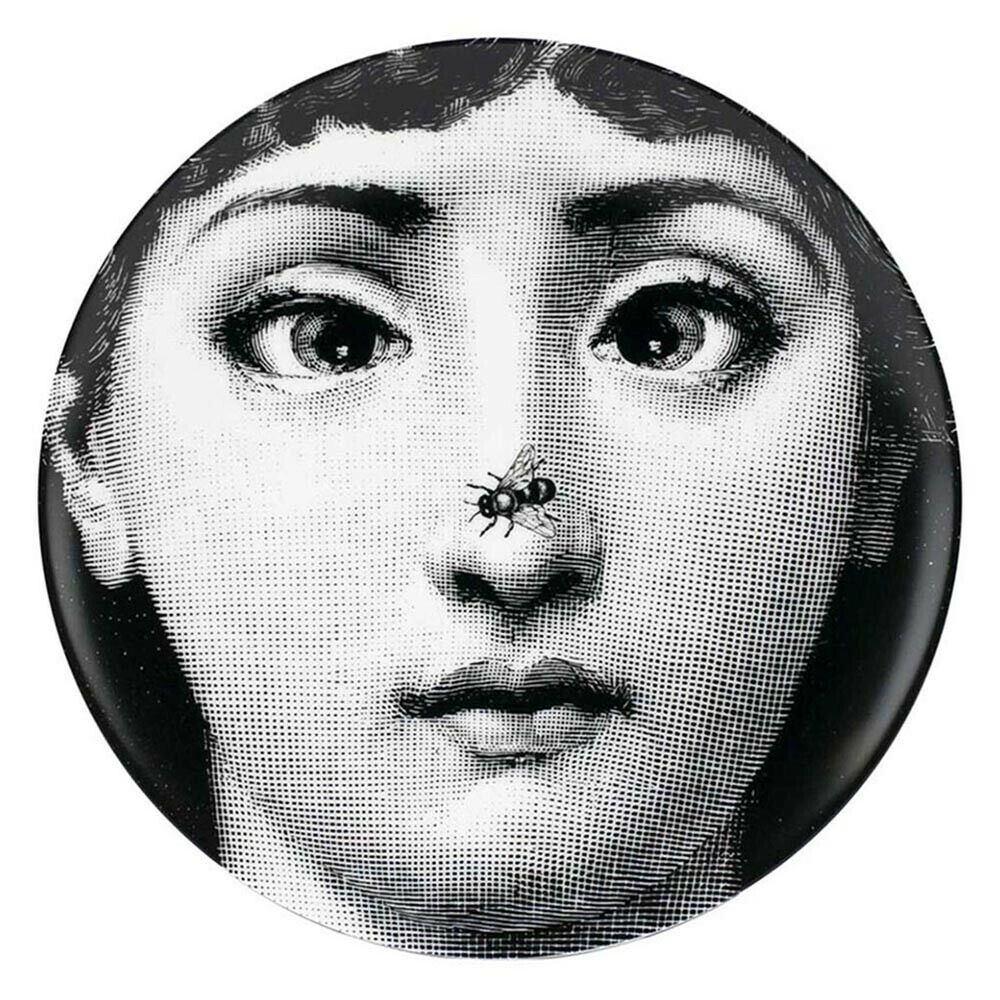 Fornasetti WALL PLATE T&V 363 LINA With Bee On Nose -  Made In Italy NIB 