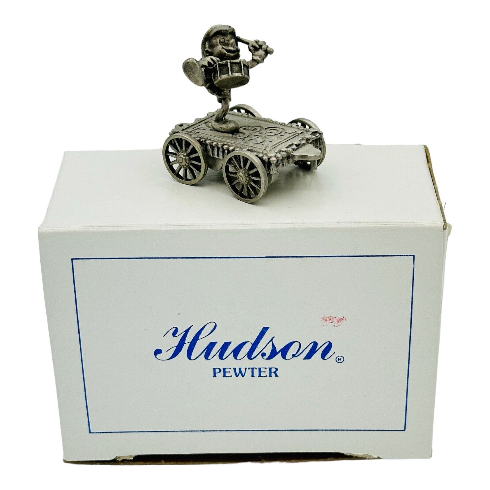 Hudson Fine Pewter Disney Train Car Pinocchio Playing The Drums Drummer