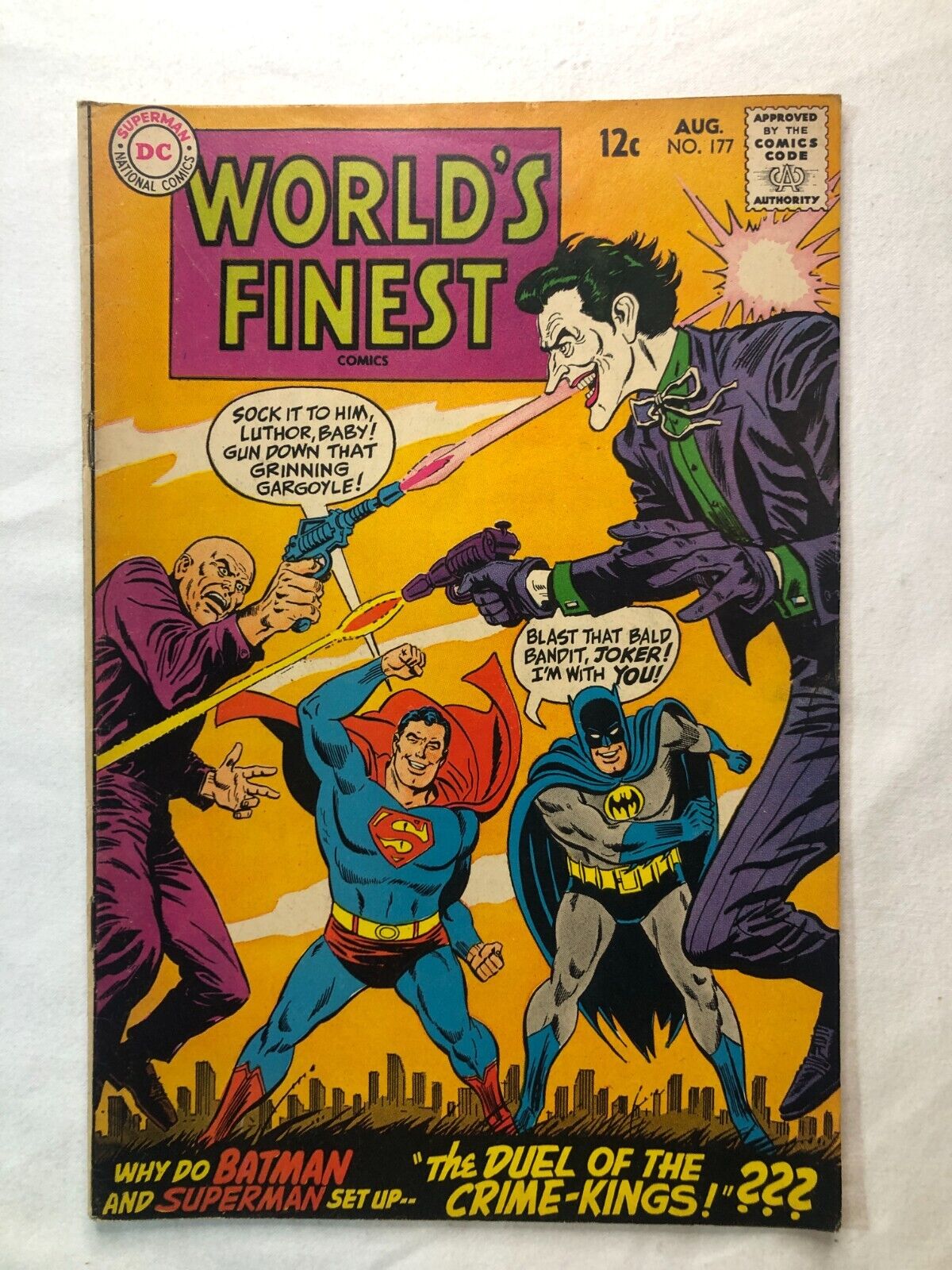 World’s Finest Comics 177 Lex Luthor Joker Vintage DC Comics Nice Condition