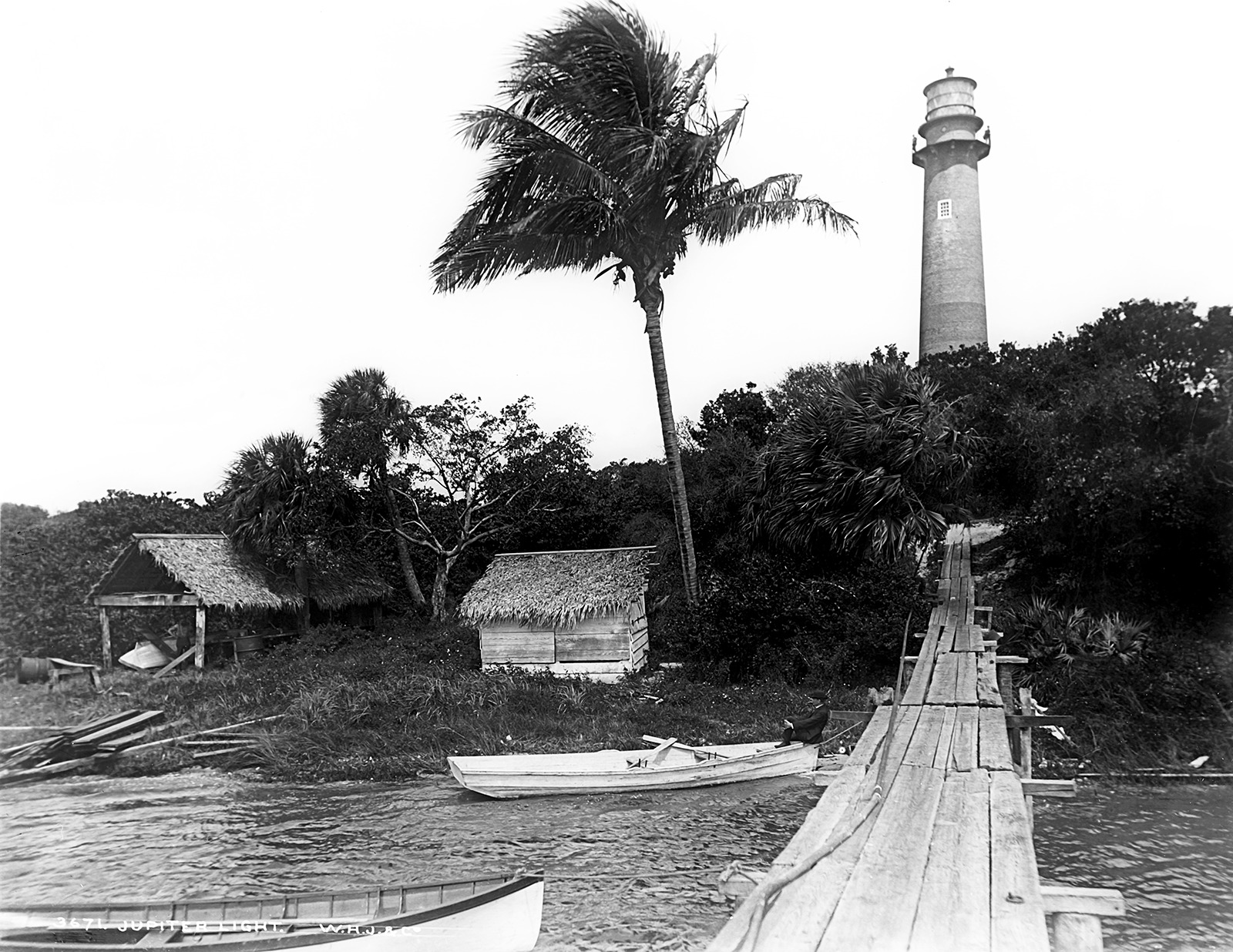 1880-1897 Jupiter Lighthouse, Jupiter, FL Vintage/ Old Photo 8.5